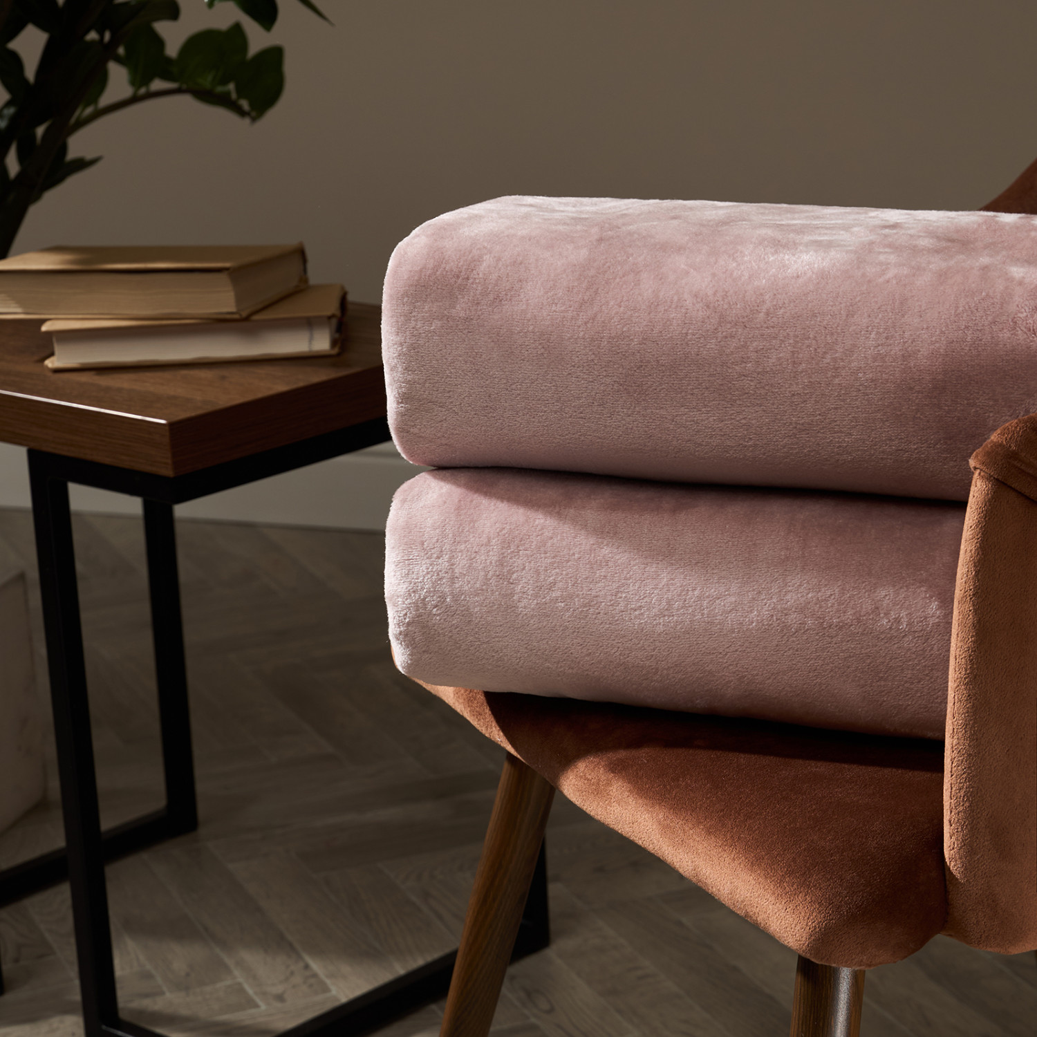 Плед Сверхмягкий/Supersoft, пыльная роза - фото № 3