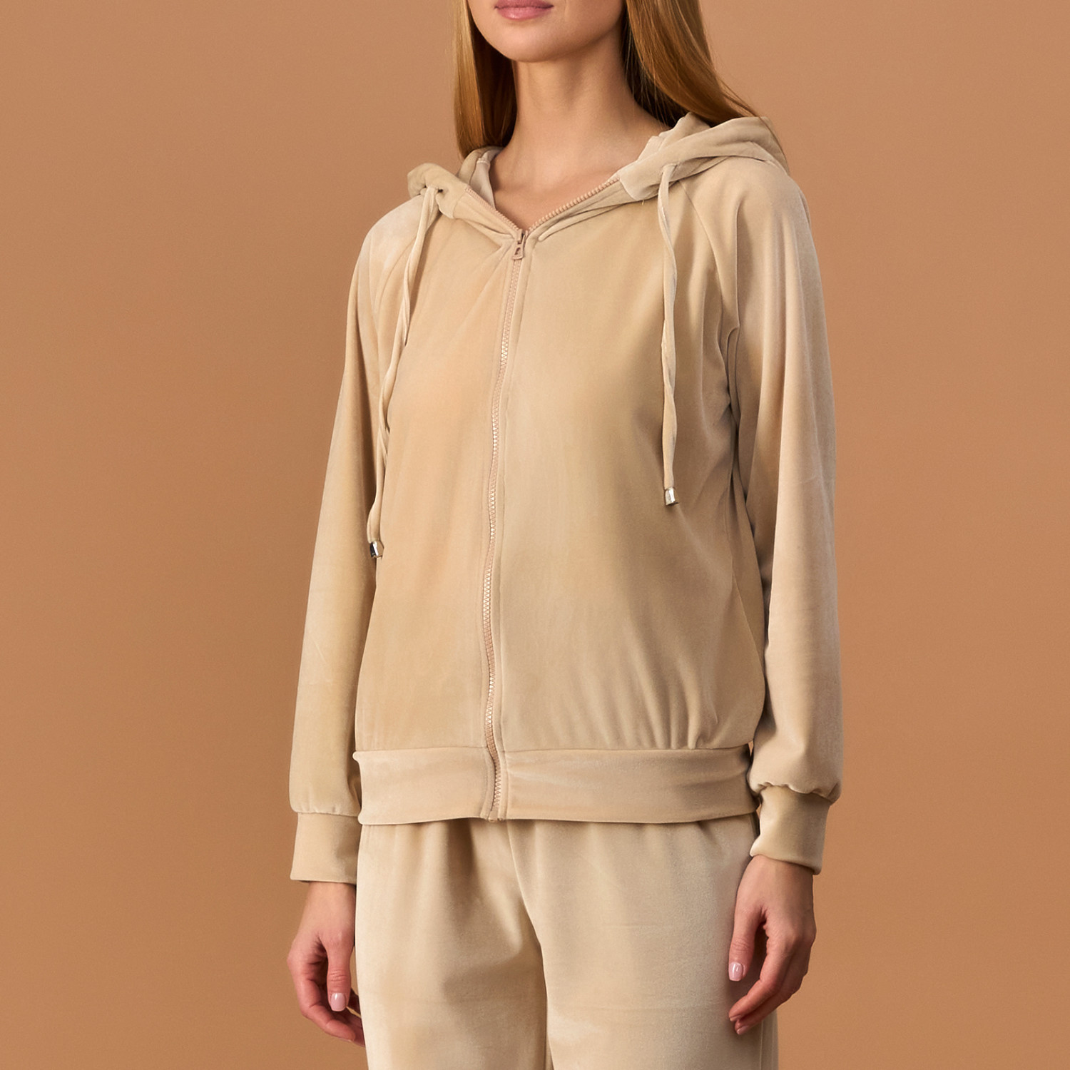 Комплект Velours, бежевый - фото № 4