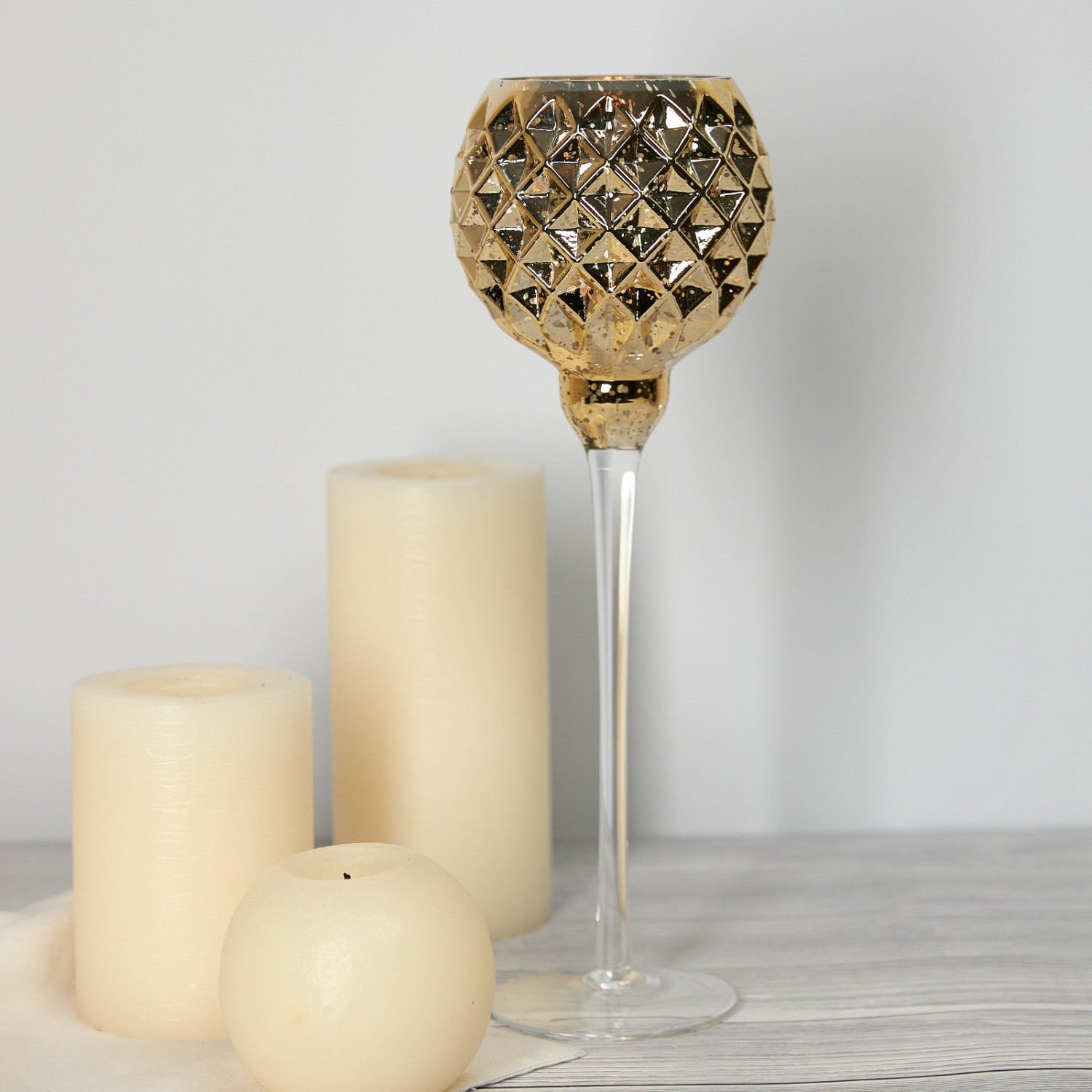 Подсвечник Villaseta, золотой 28 см Золотой купить по цене от руб.