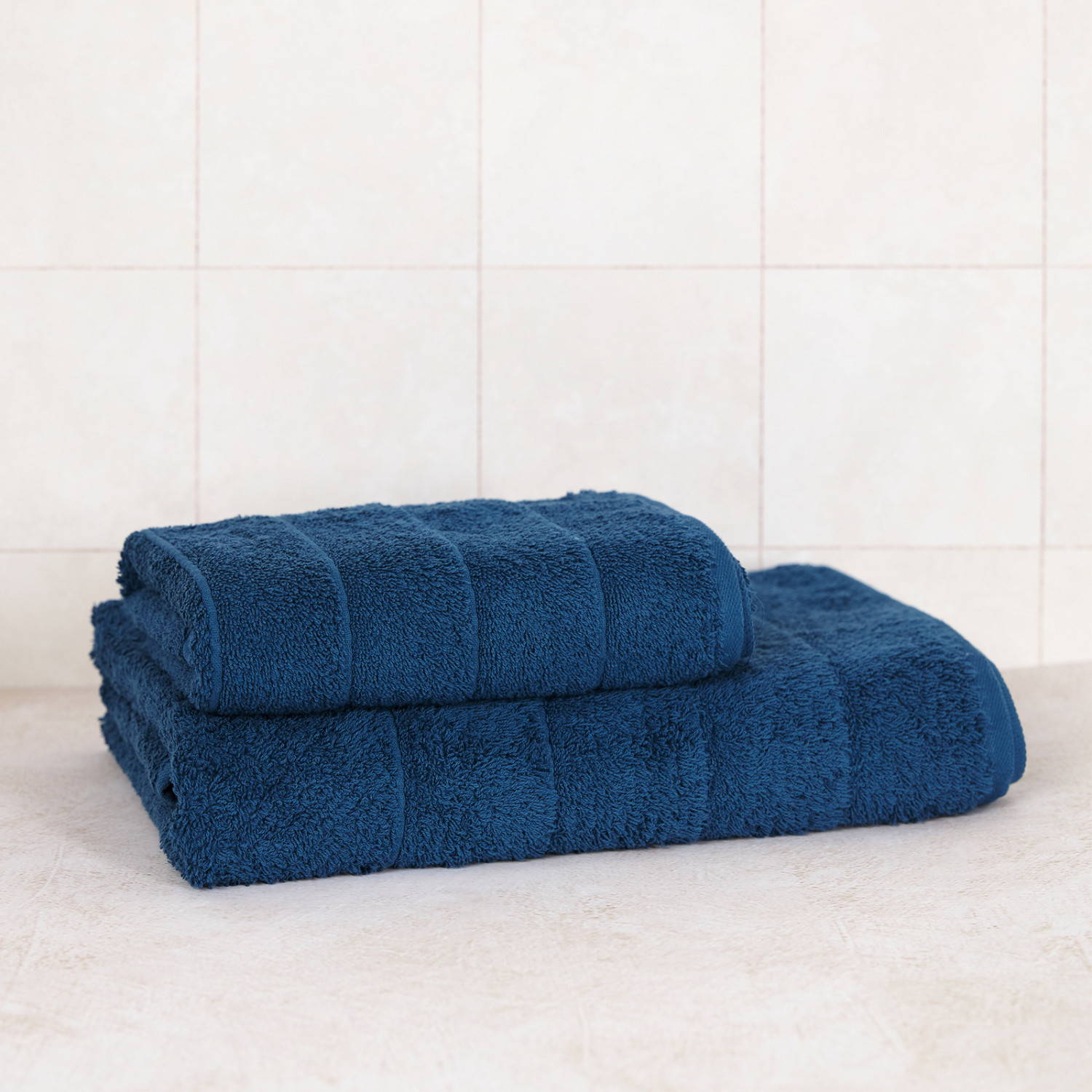 Полотенце махровое Олимп, синее - фото № 6