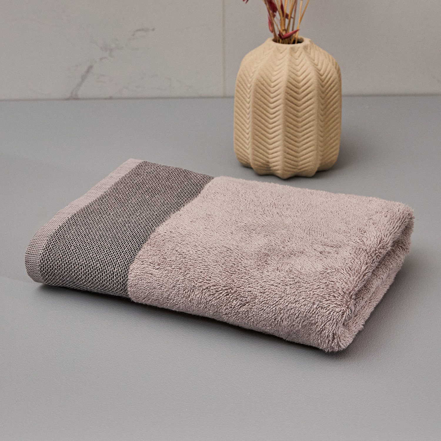 Полотенце махровое Джорджо/Giorgio, пыльная роза - фото № 3