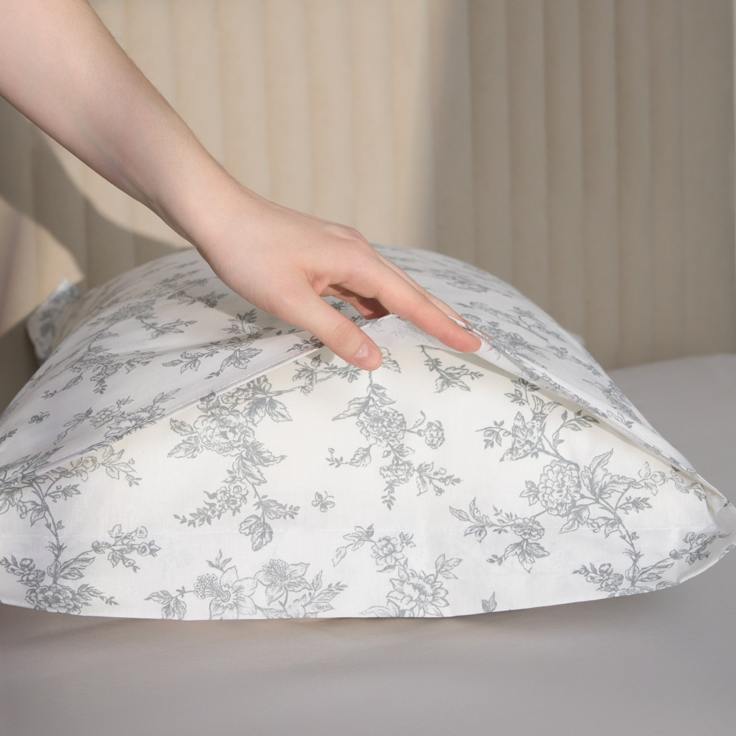 Комплект наволочек Цветочный/Floreale с ушками - фото № 5