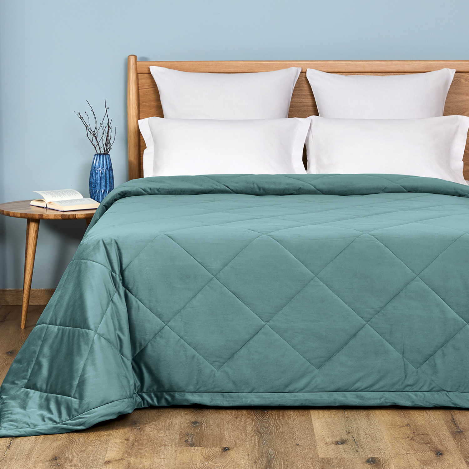 Покрывало Веллют/Vellut, морская волна - фото № 2