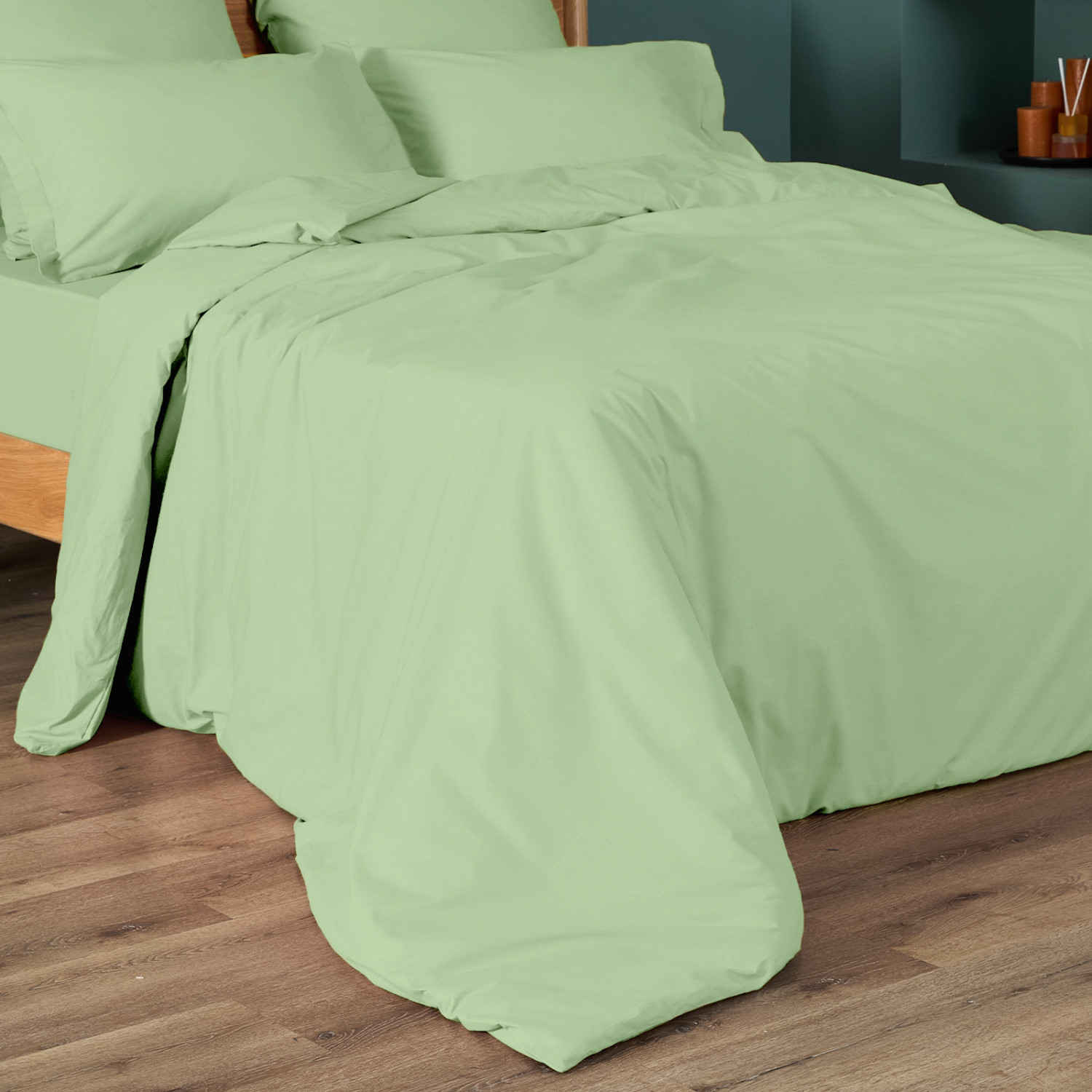 Постельное белье Smoke green - фото № 4