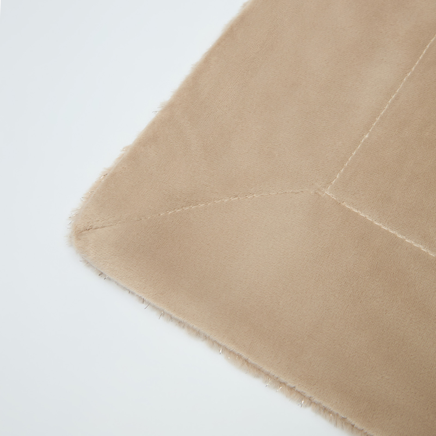 Плед Мягкий мех/Soft fur, бежевый - фото № 7