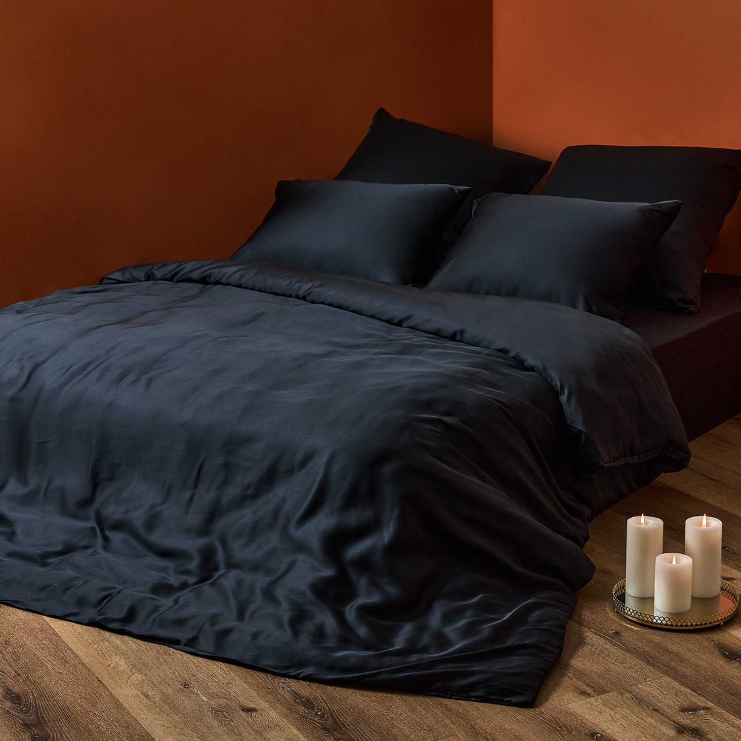 Постельное белье Black, тенсель 41034 - фото № 4
