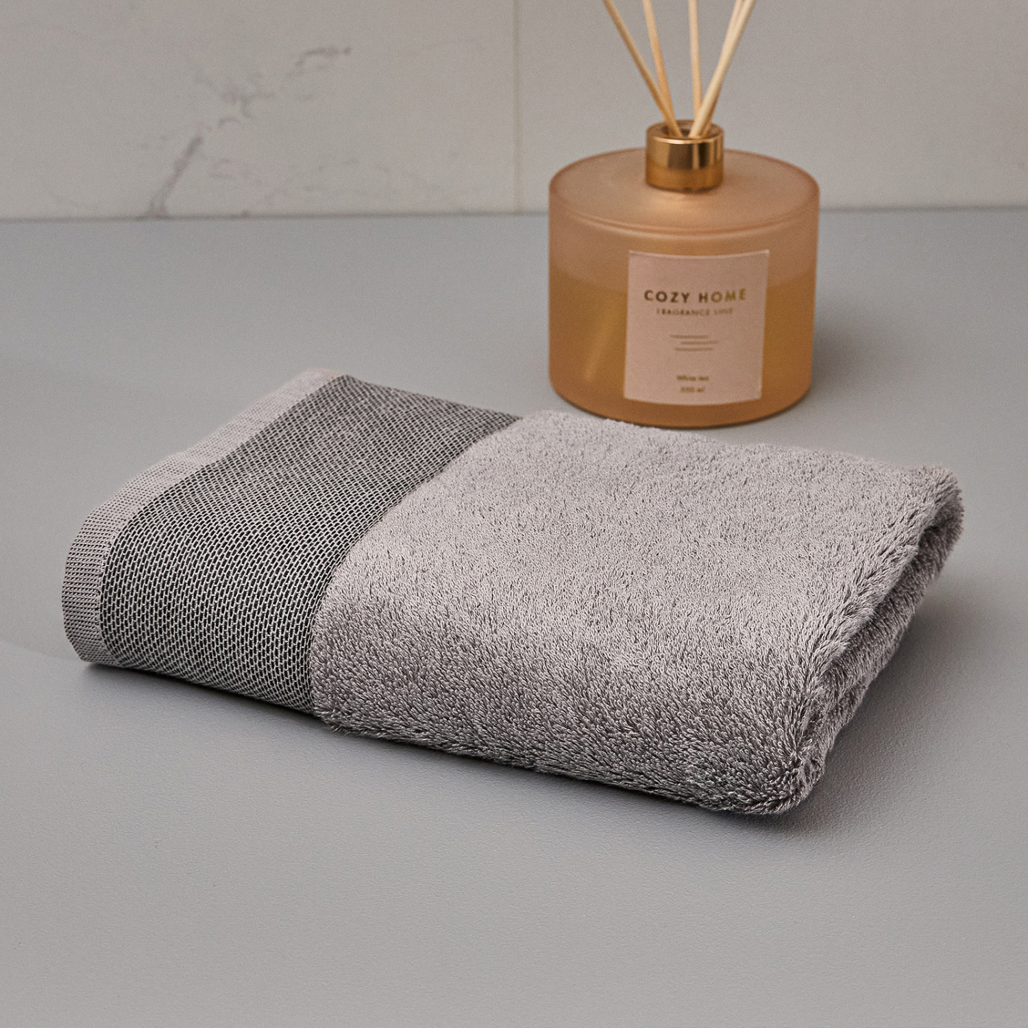 Полотенце махровое Giorgio, дымчатое - фото № 4