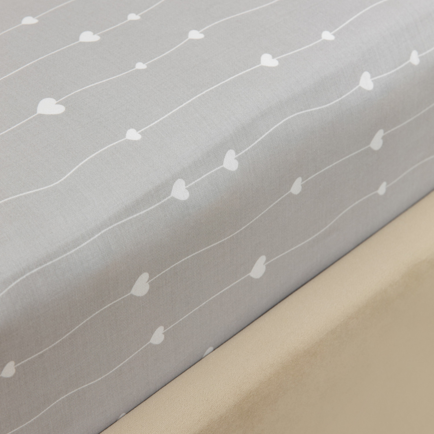 Простыня на резинке Серая романтика - фото № 3