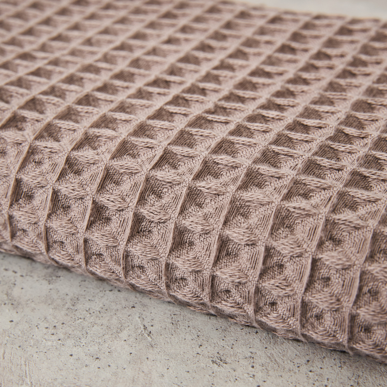 Полотенце вафельное Lorgo, коричневое - фото № 5