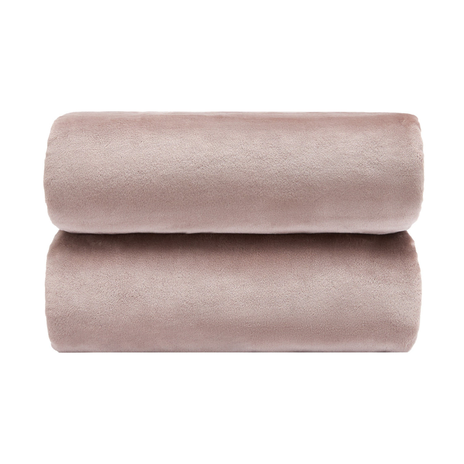 Плед Supersoft, серо-розовый - фото № 7