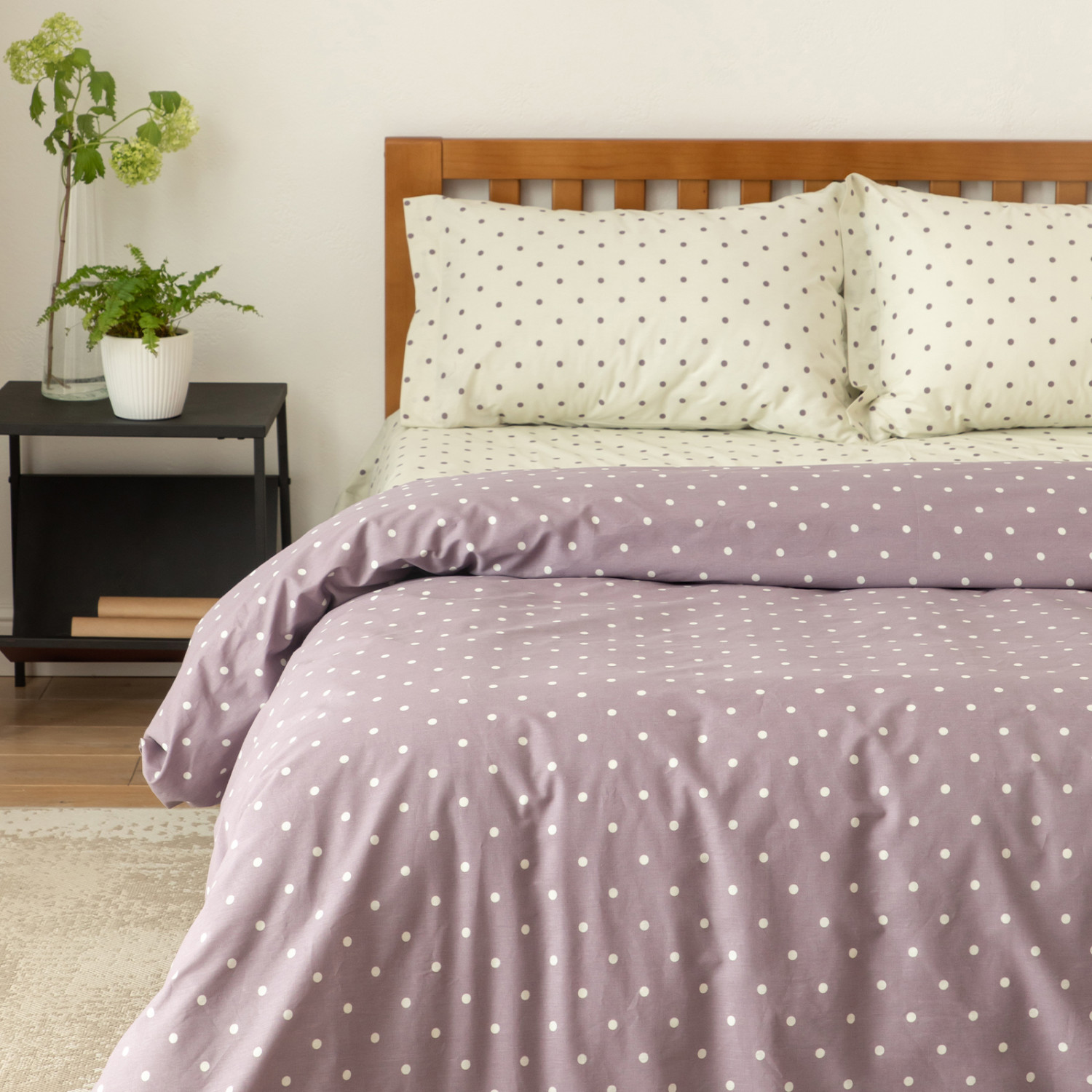 Постельное белье Pois purple I - фото № 7