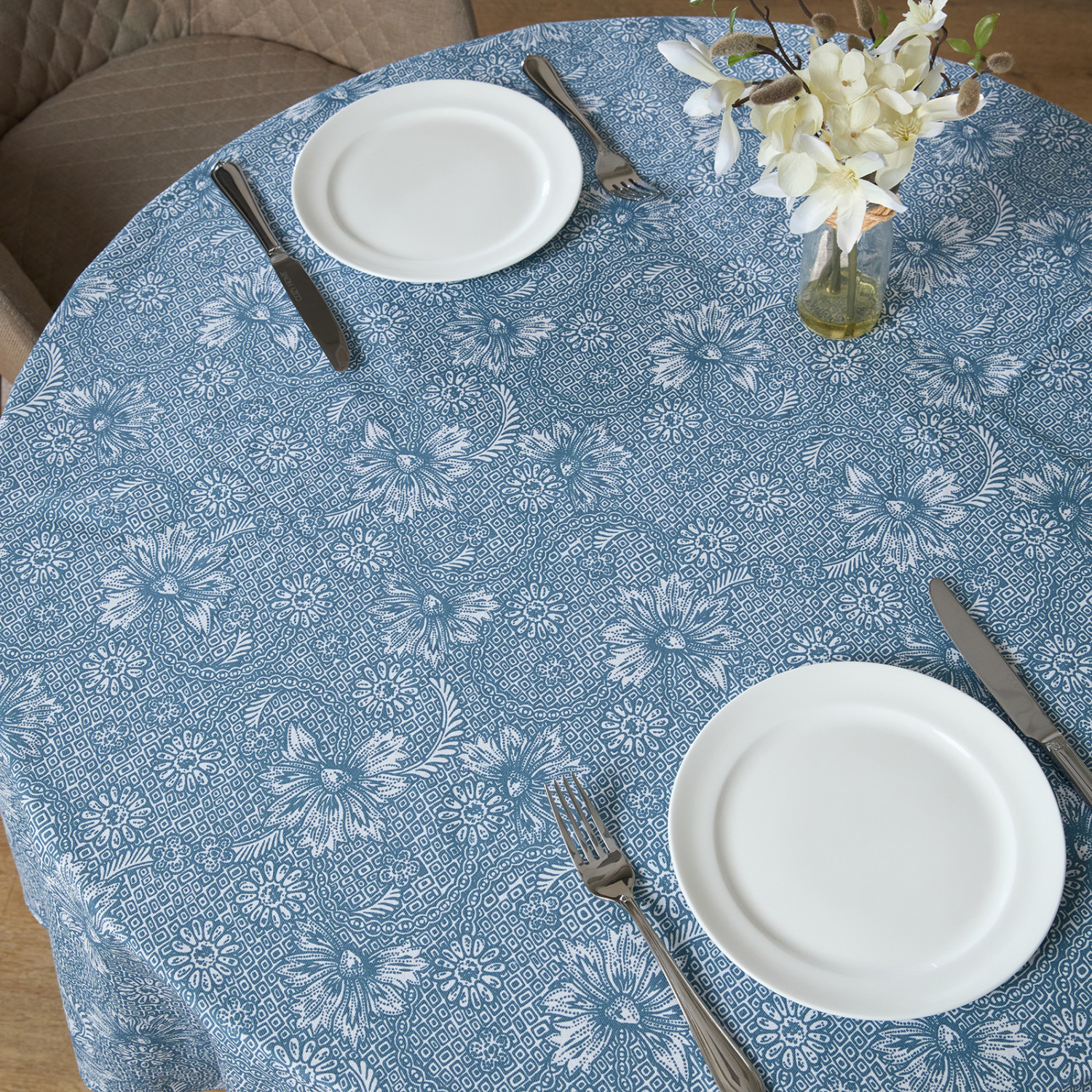 Скатерть круглая Dolce pizzo - фото № 3