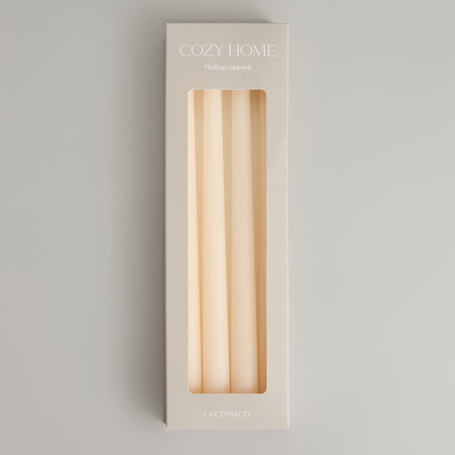 Набор свечей Лаконичный/Laconico, слоновая кость - фото № 7
