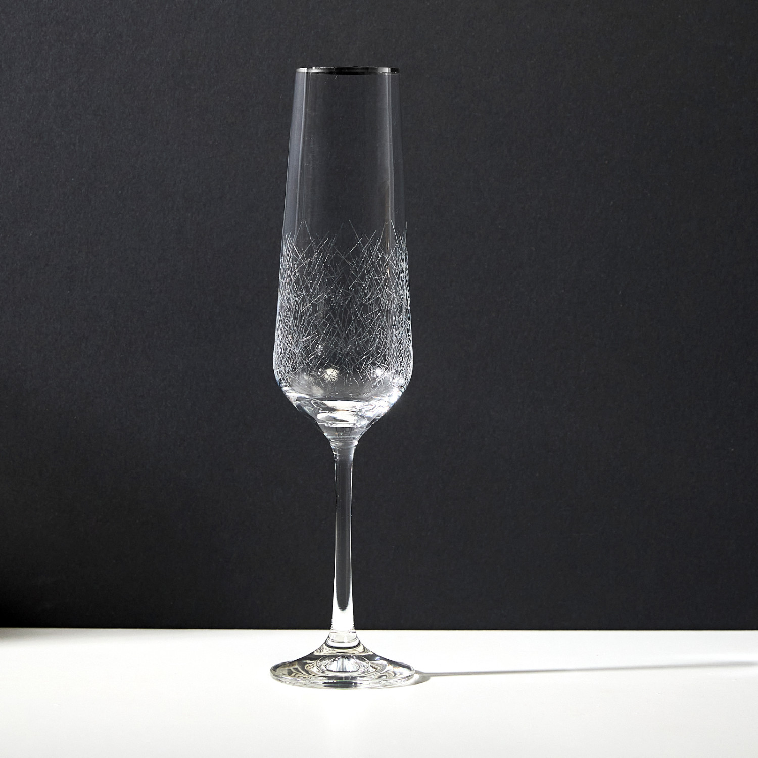 Бокал для шампанского с гравировкой Kasandra Silver - фото № 2