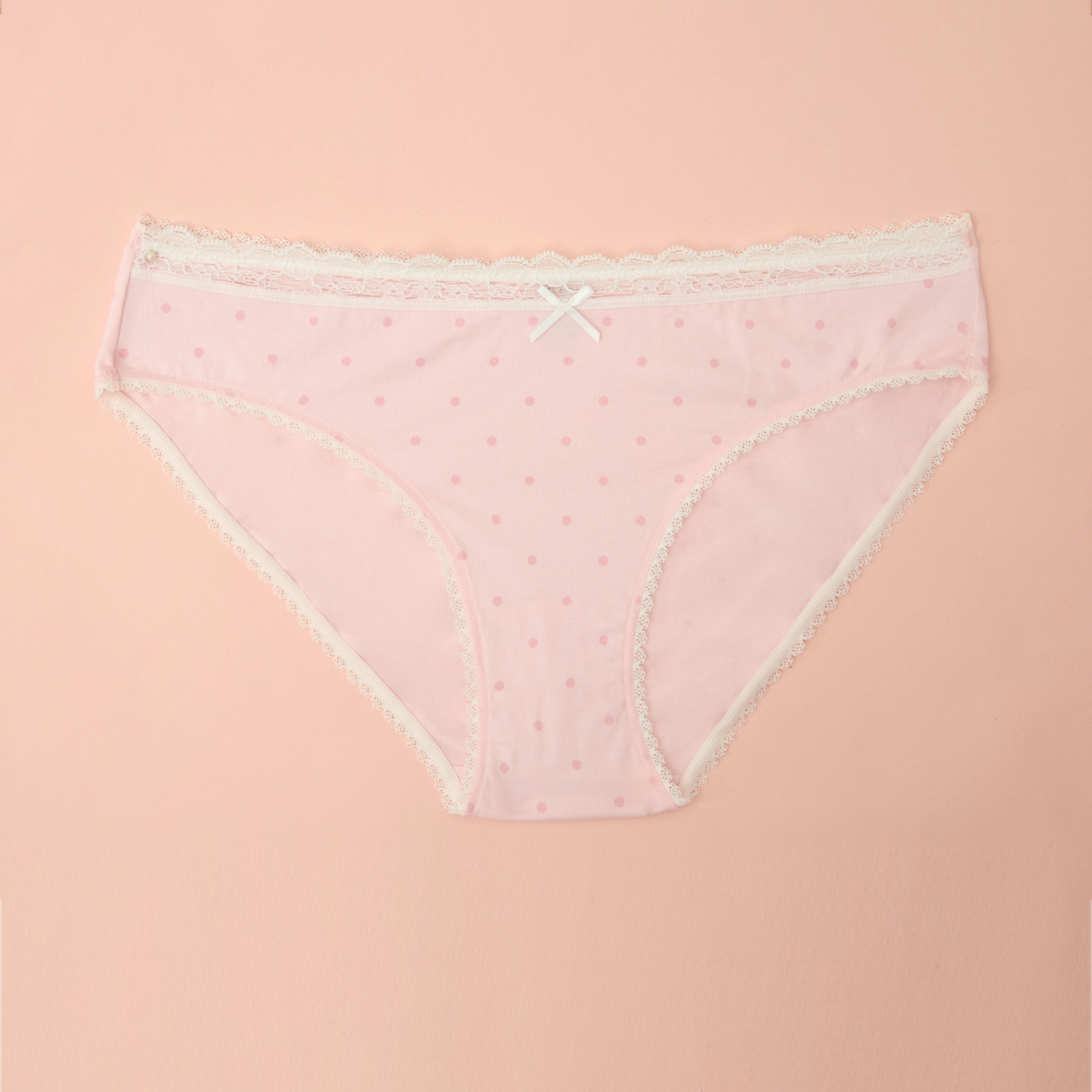 Набор трусов Slip, бежевые/розовые - фото № 10