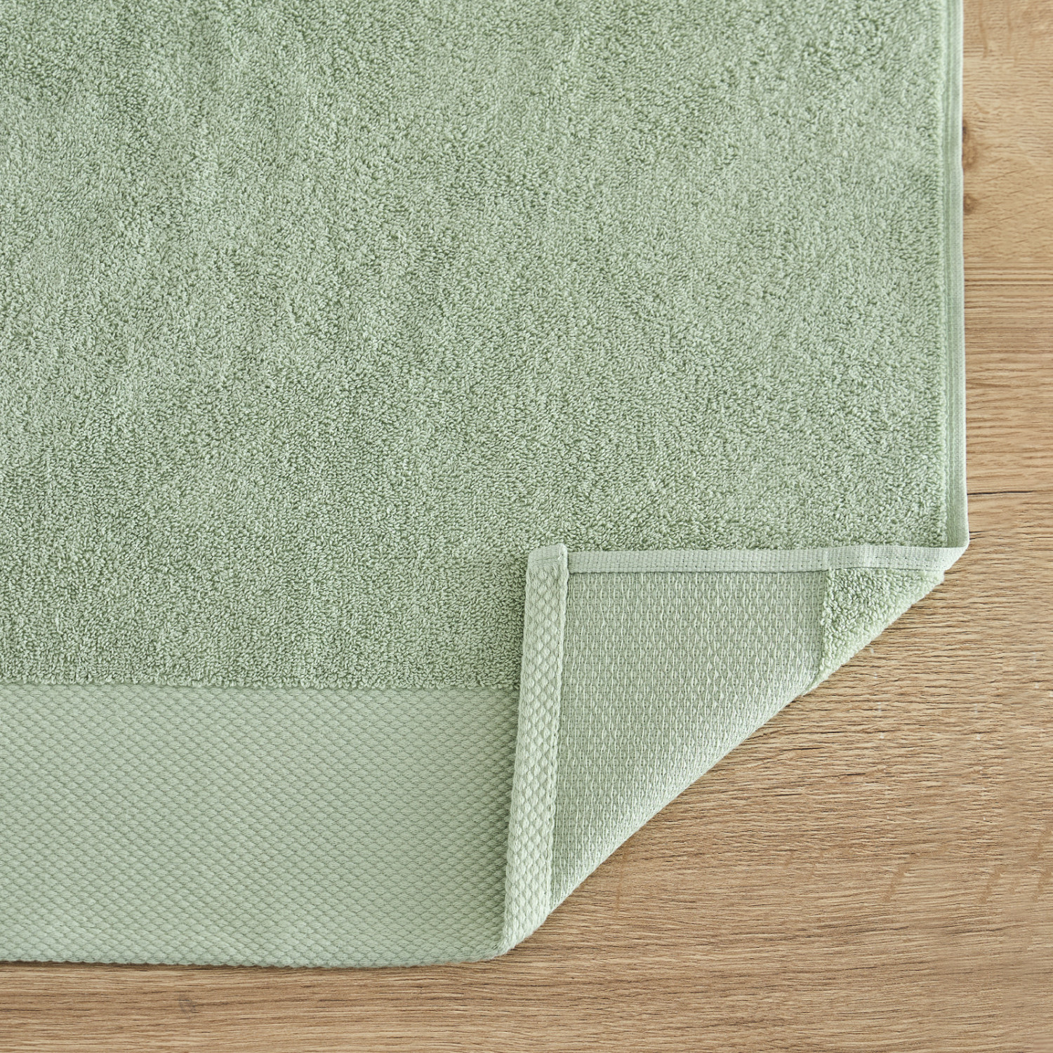 Полотенце махровое Strisce, зеленое - фото № 4