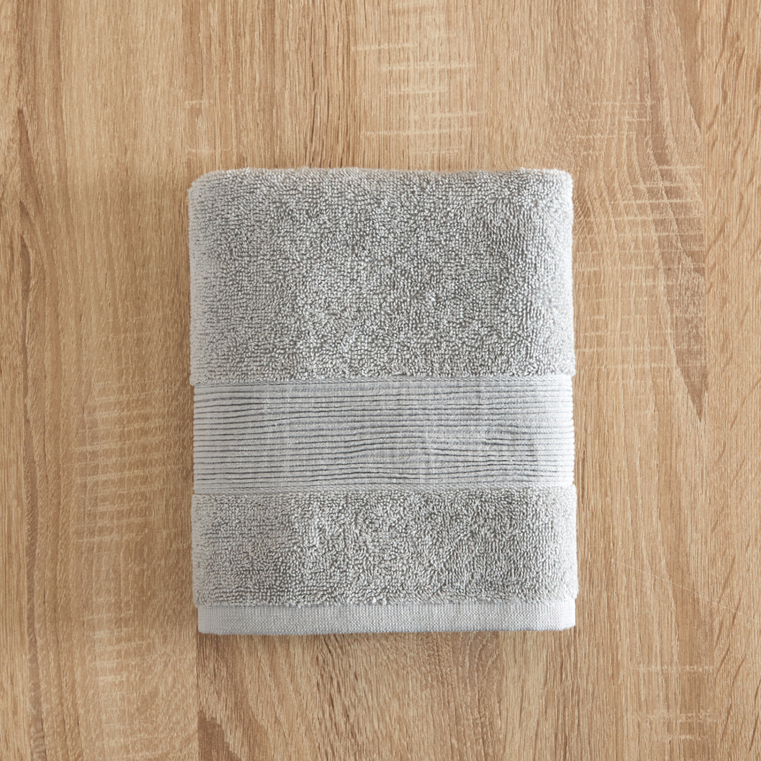 Полотенце махровое Piega, серое - фото № 5