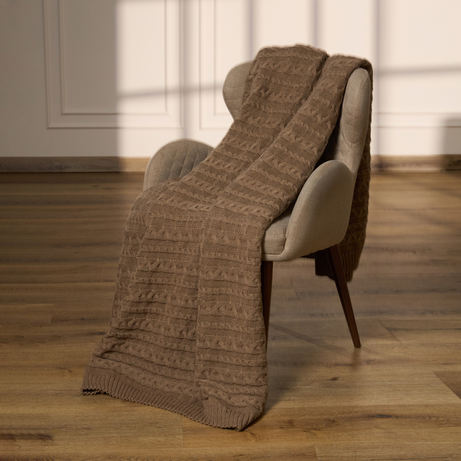 Плед Новаллас/Novallas, каштан