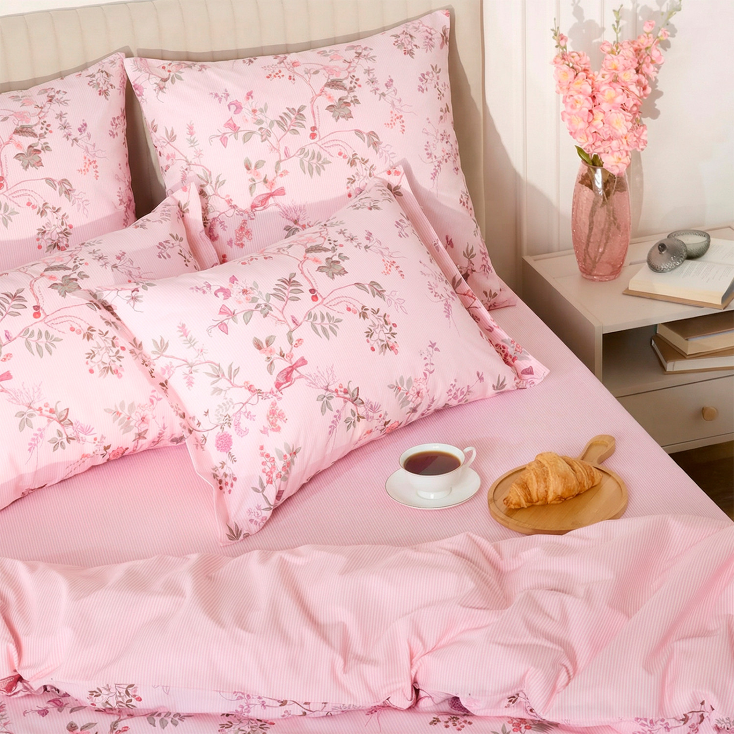 Постельное белье Сибилла (розовый) - фото № 9