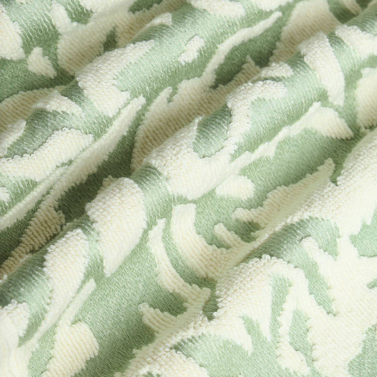 Полотенце махровое Tiziana, зеленое - фото № 3