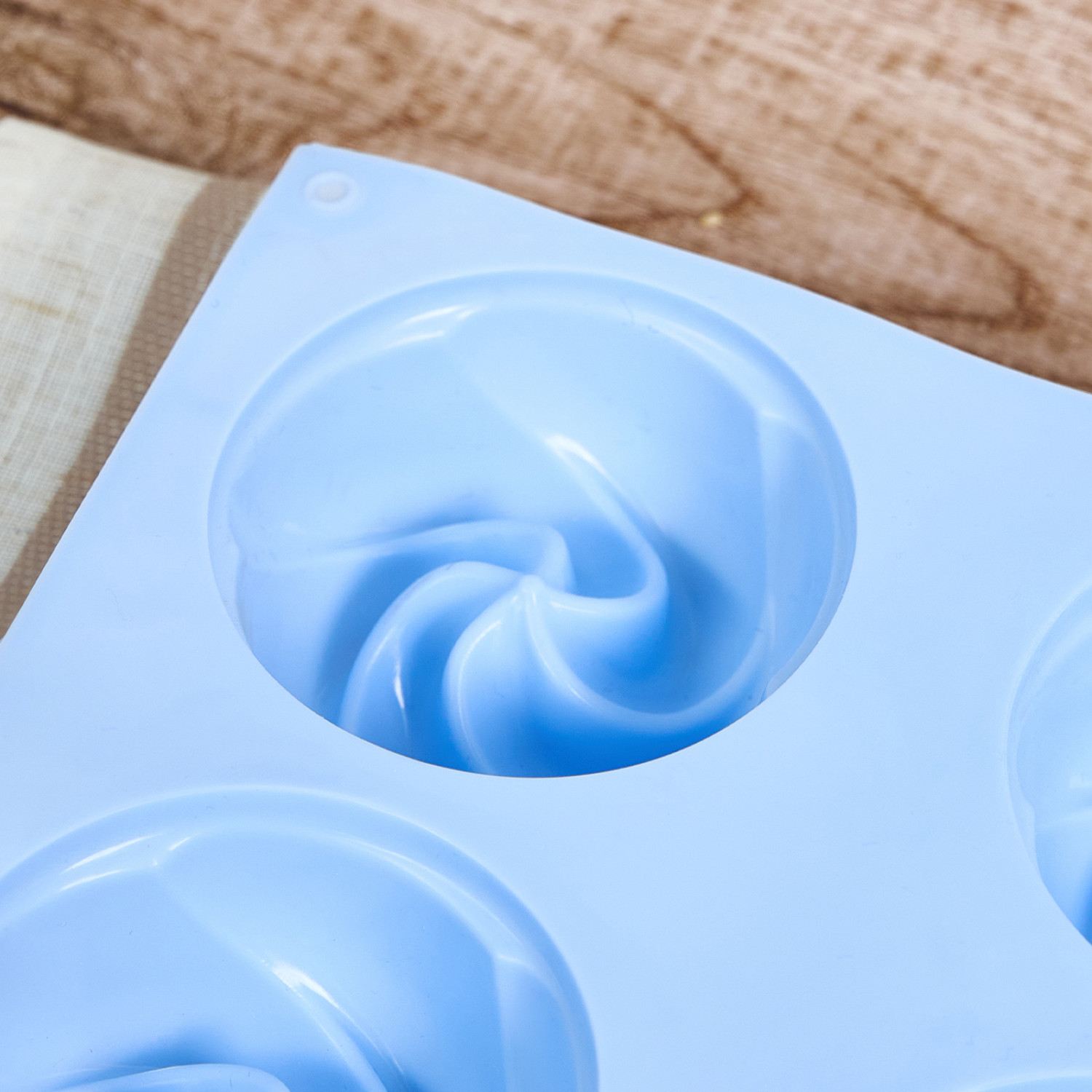 Форма для выпечки Aroma of flowers, голубая - фото № 2