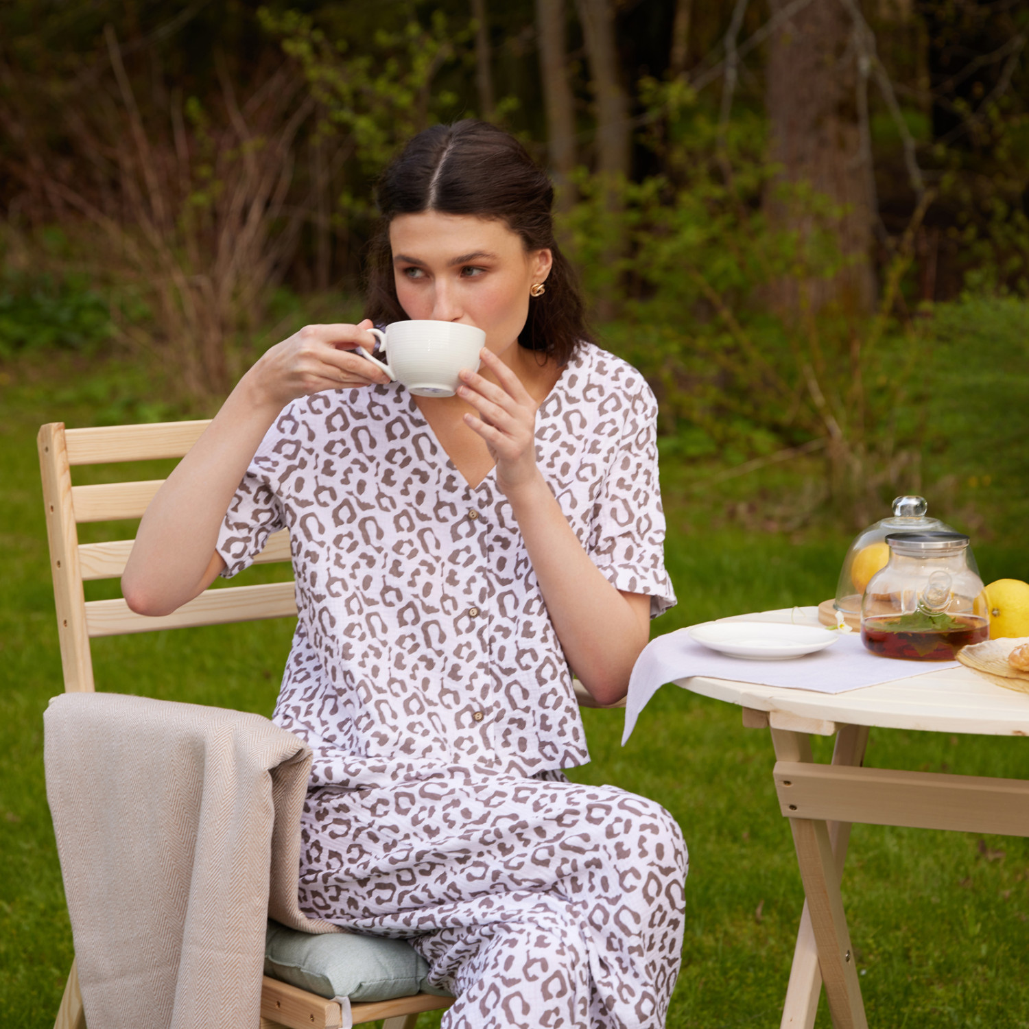 Брюки Анималистичный/Animale - фото № 6