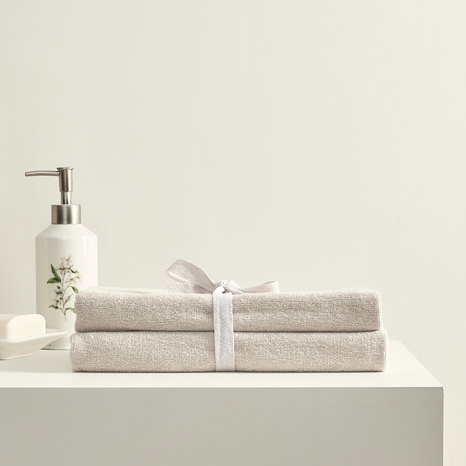 Комплект махровых полотенец Annette, бежевый