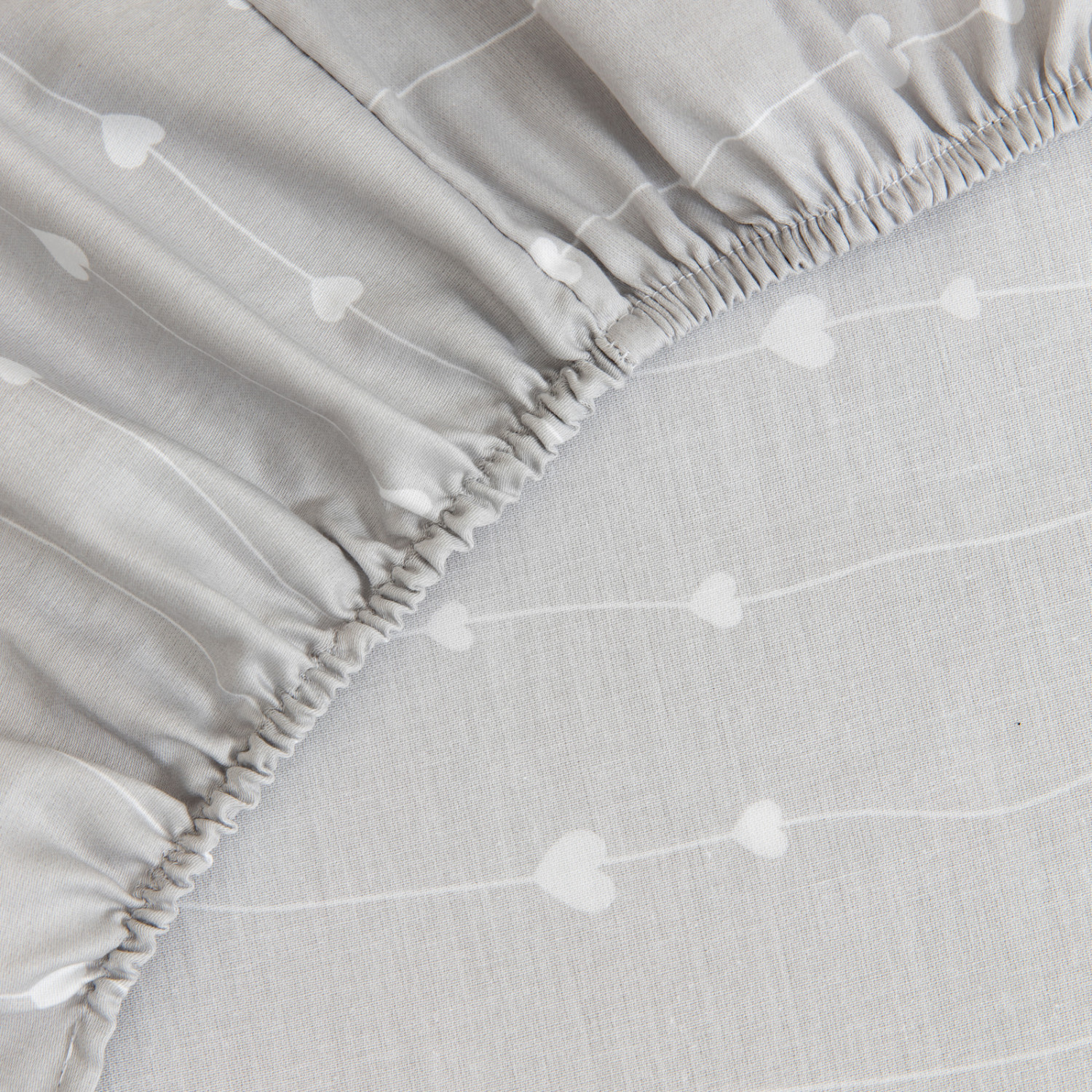 Простыня на резинке Серая романтика - фото № 4