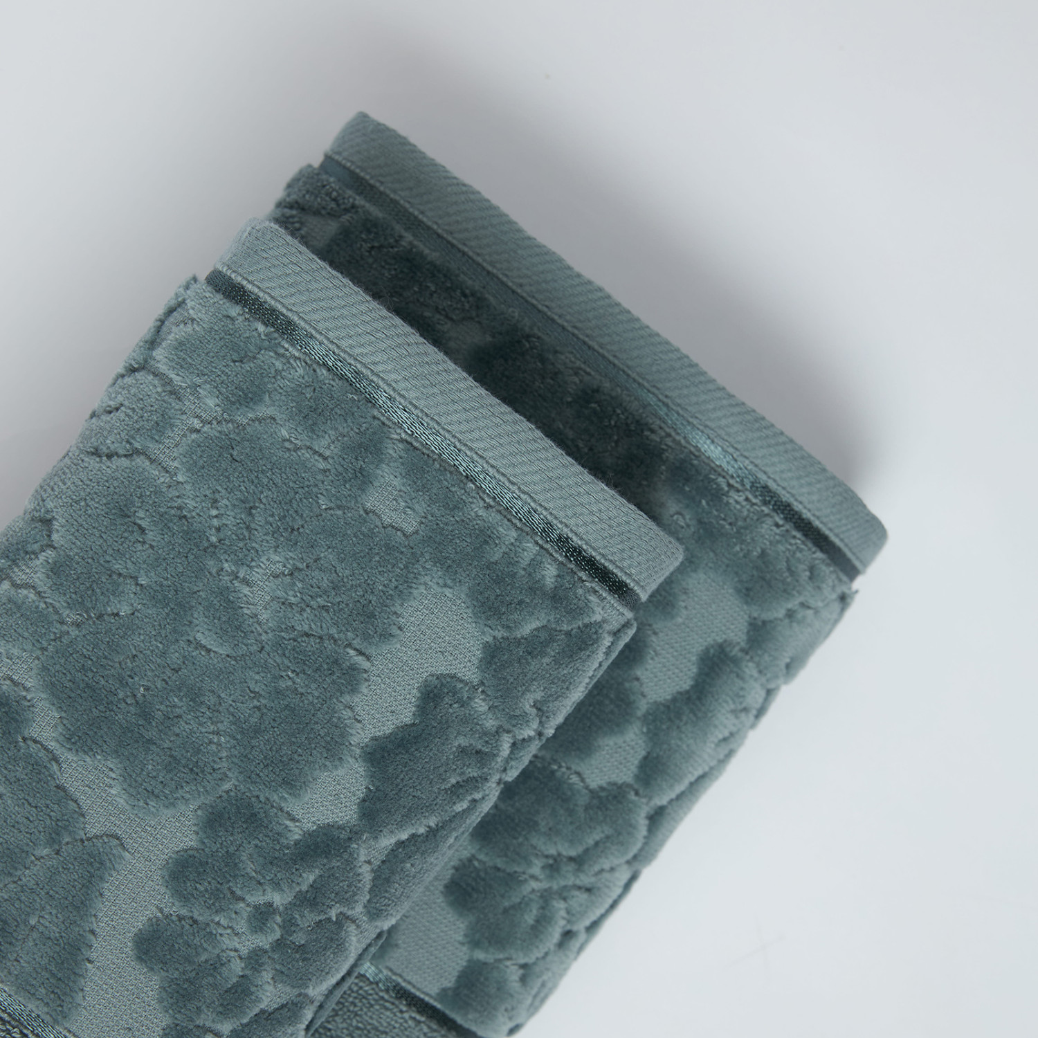 Полотенце махровое Licia, серо-голубое - фото № 7