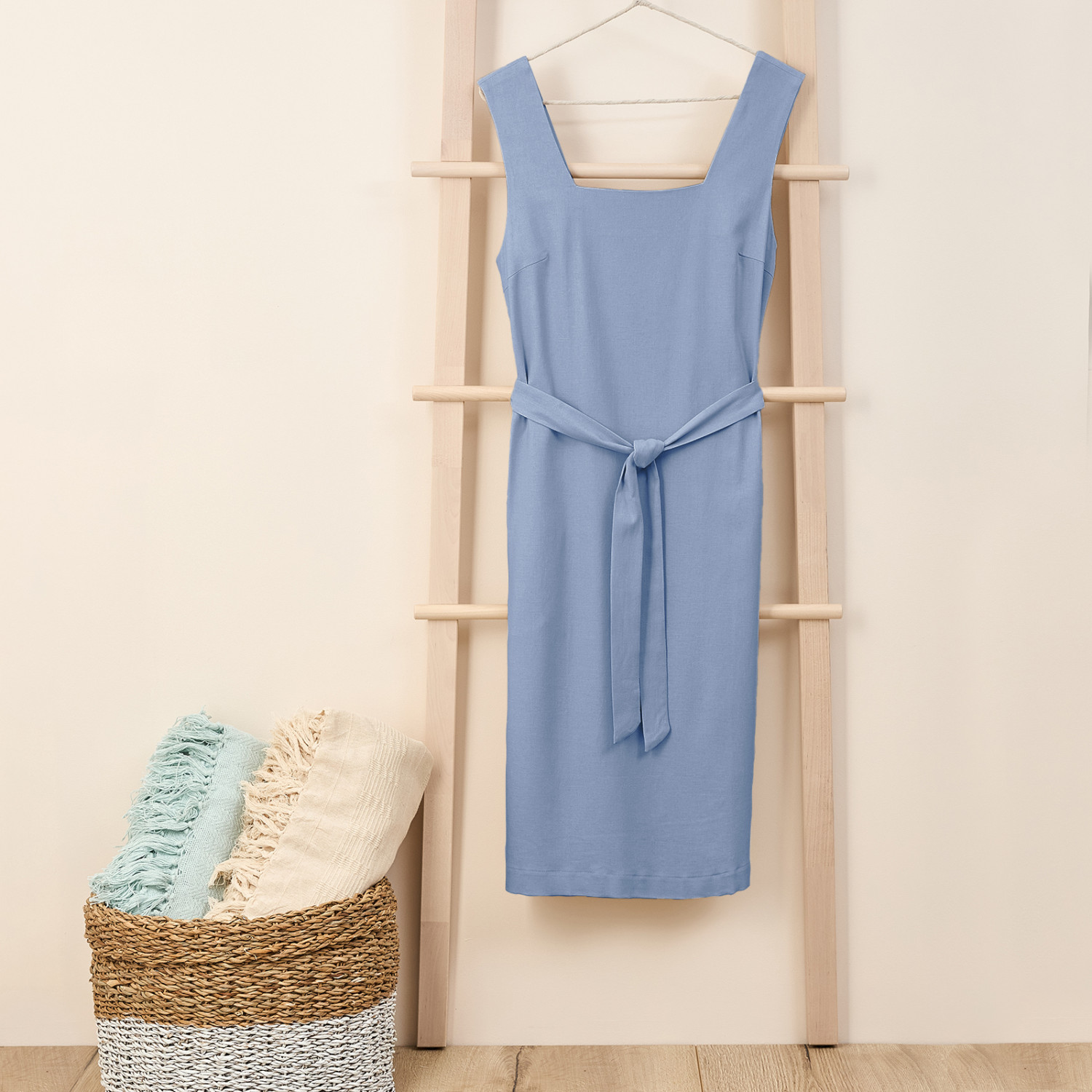 Платье Lino, голубое - фото № 9