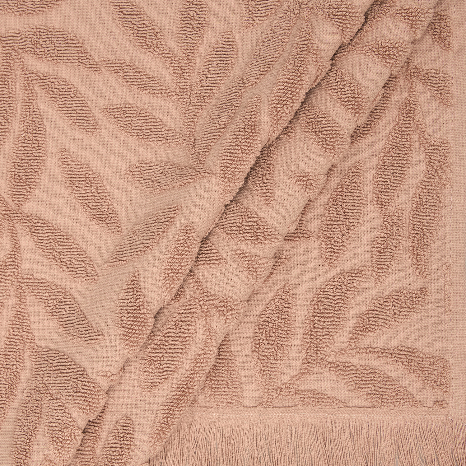 Полотенце махровое Fioritura, бежевое - фото № 6