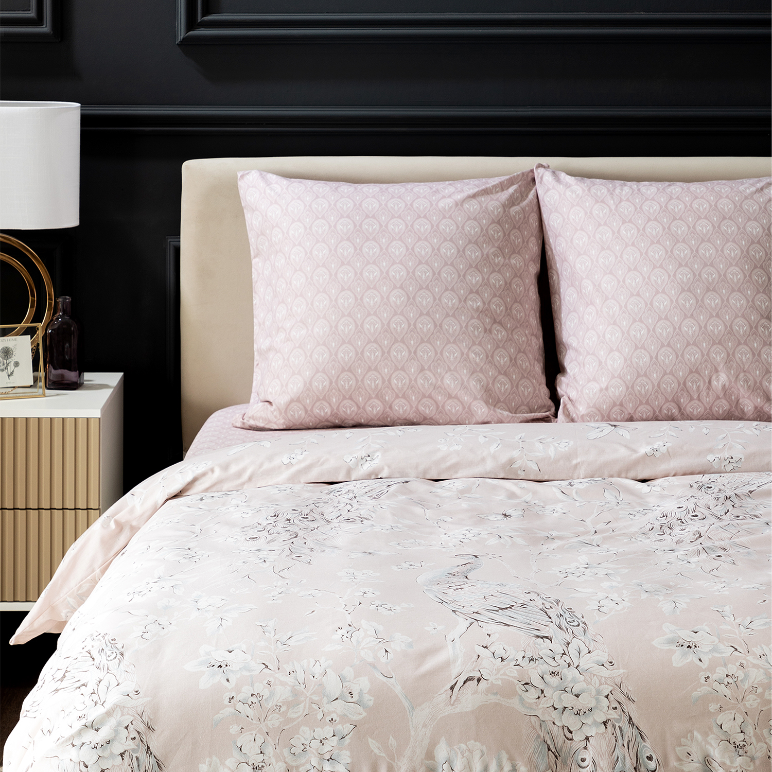 Постельное белье Giardino, бежевое - фото № 5