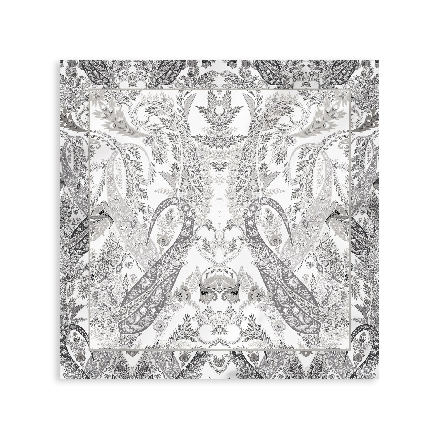 Платок шейный Divina, серый - фото № 8