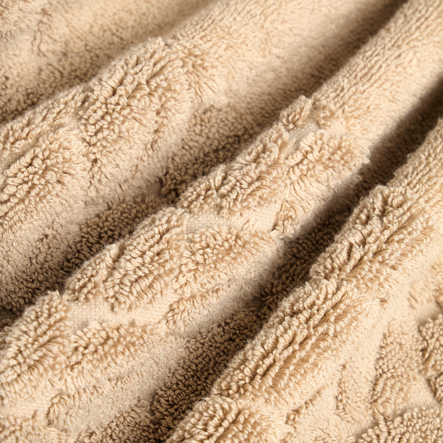 Полотенце махровое Luana, бежевое - фото № 3