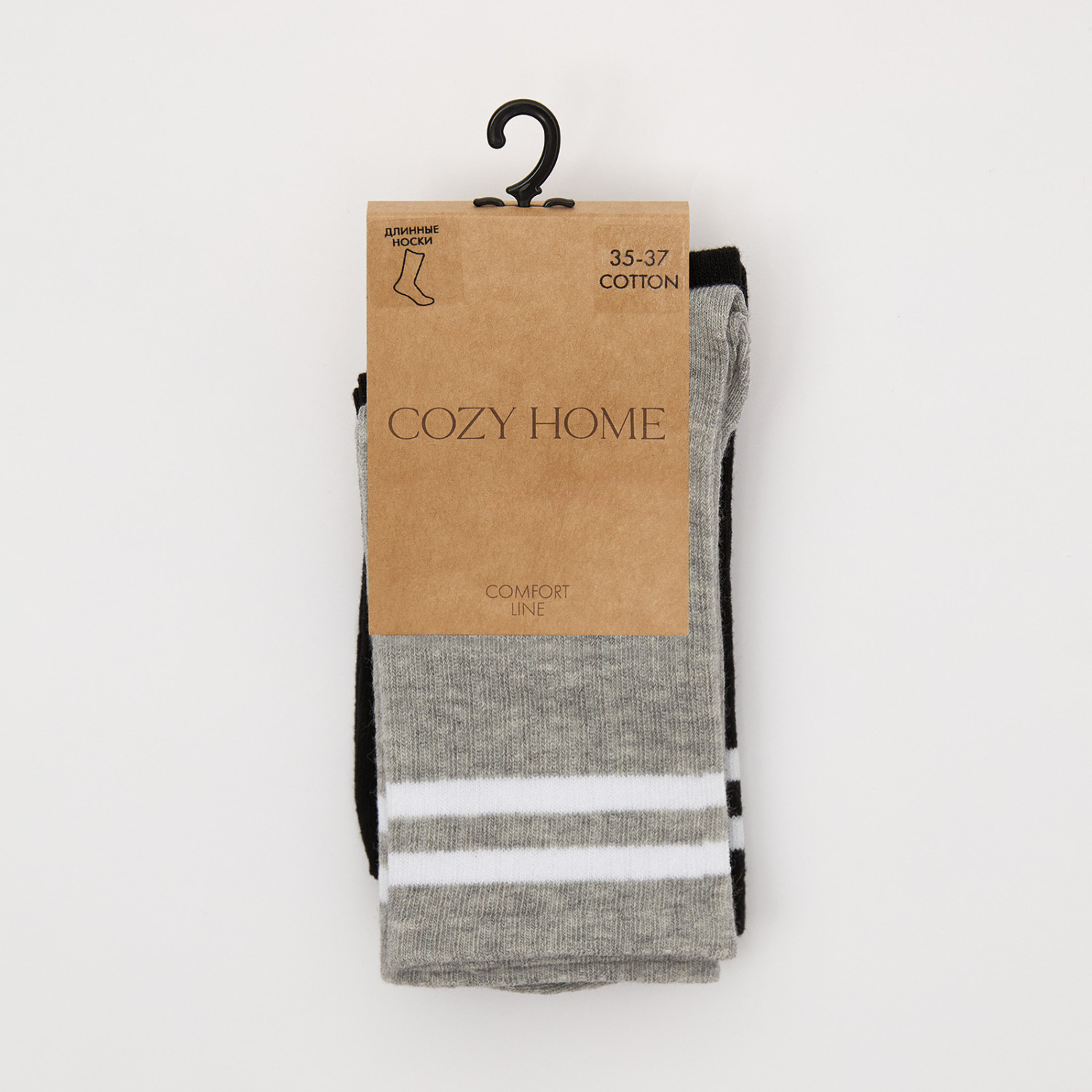 Носки Серджио, серые/черные - фото № 3