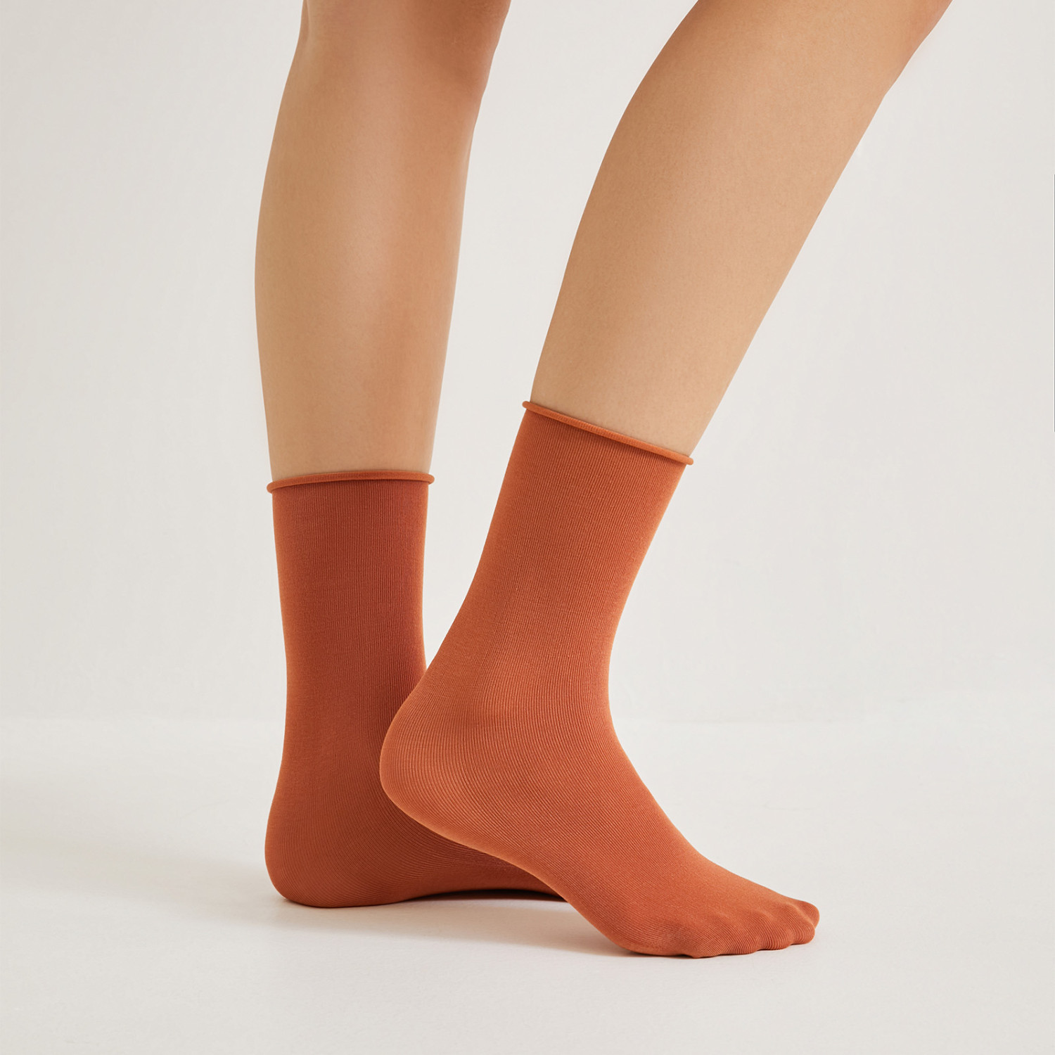 Носки Барио, оранжевые/зеленые - фото № 3