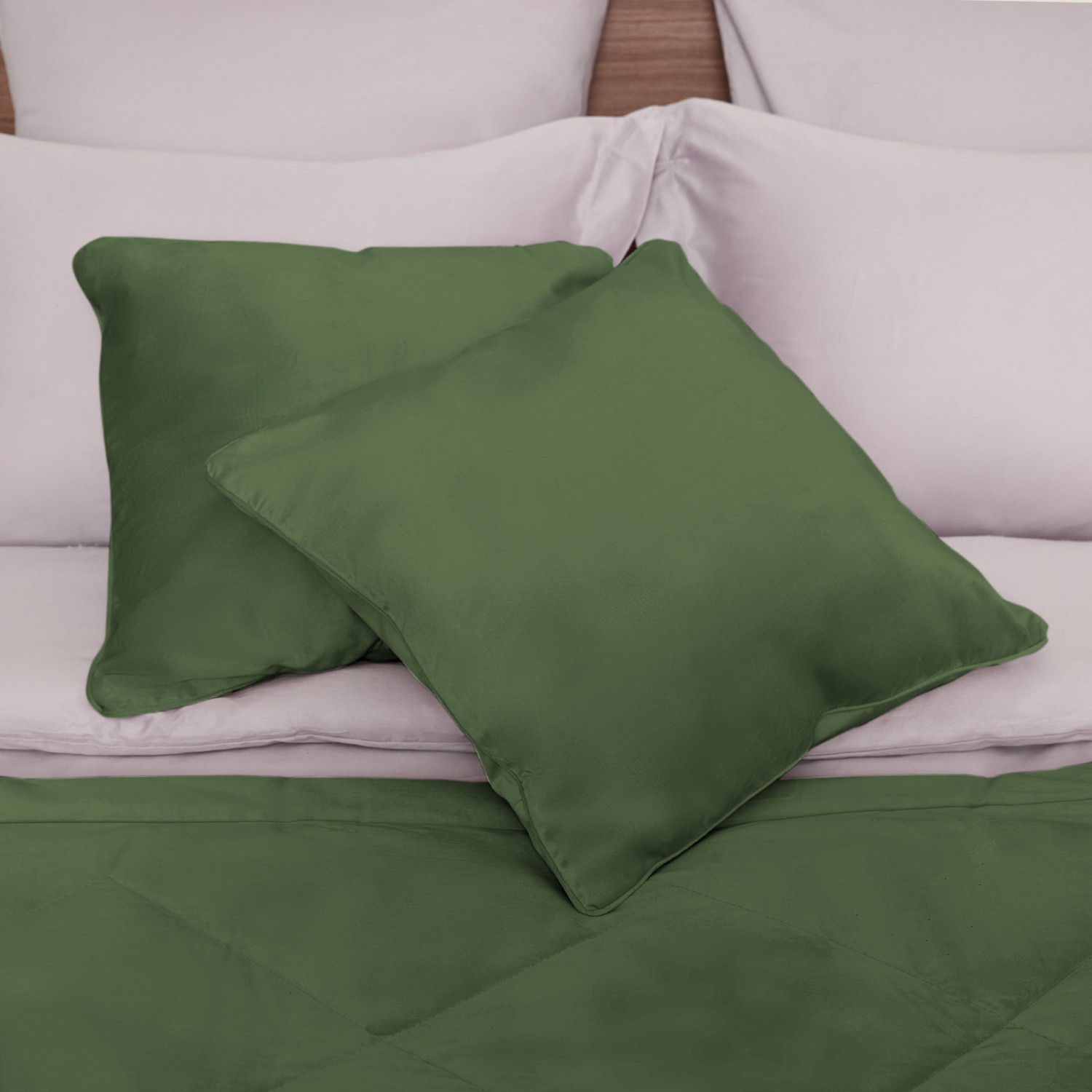 Подушка декоративная Vellut, зеленая - фото № 2