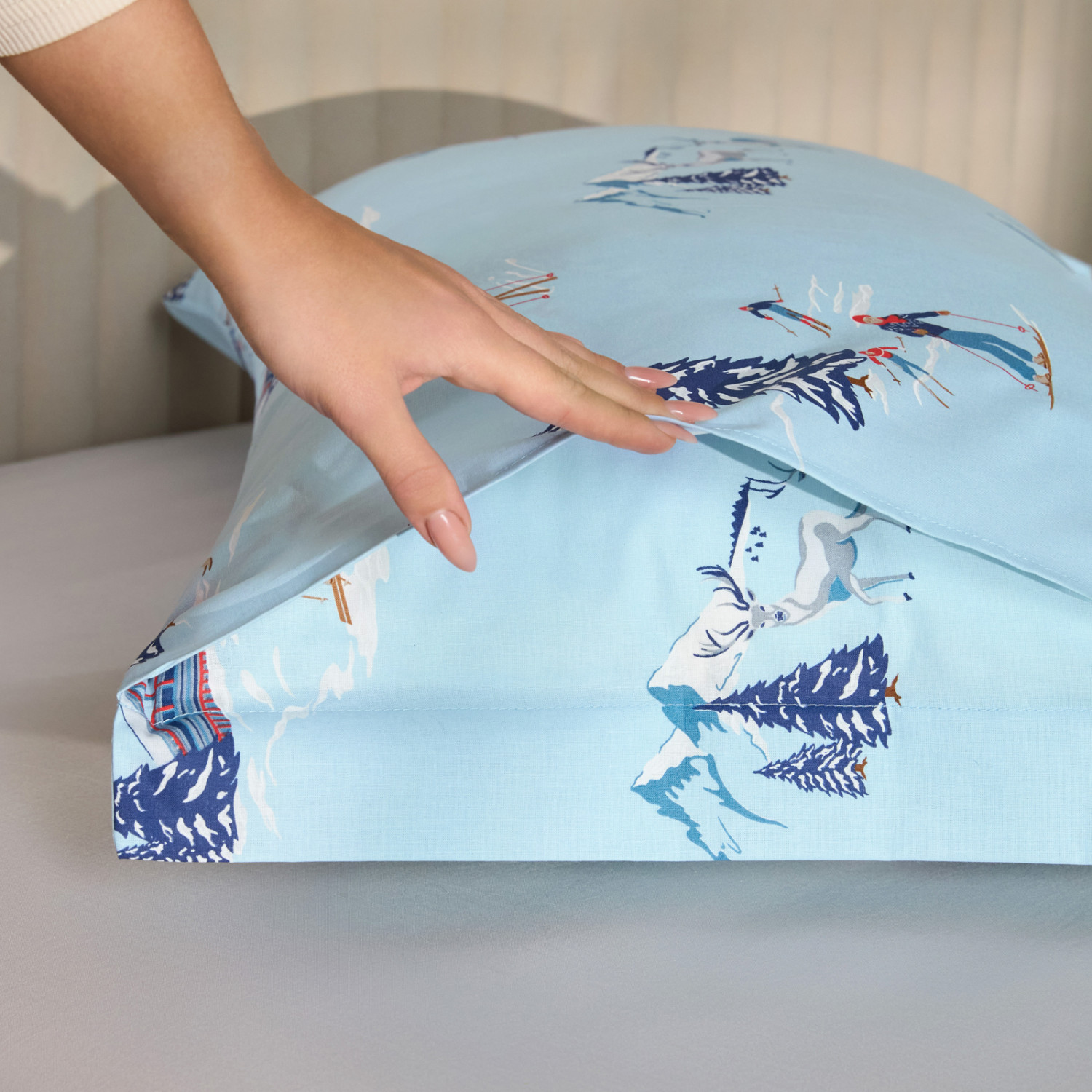 Комплект наволочек Перед катанием/Apre-Ski с ушками - фото № 4