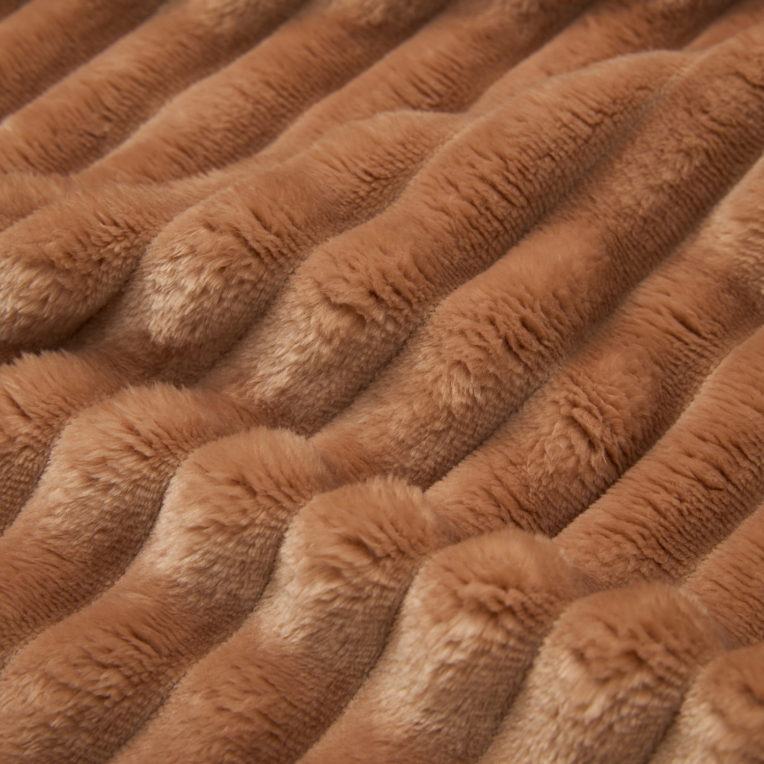 Плед Мягкая полоска/Soft strip, бежевый - фото № 5