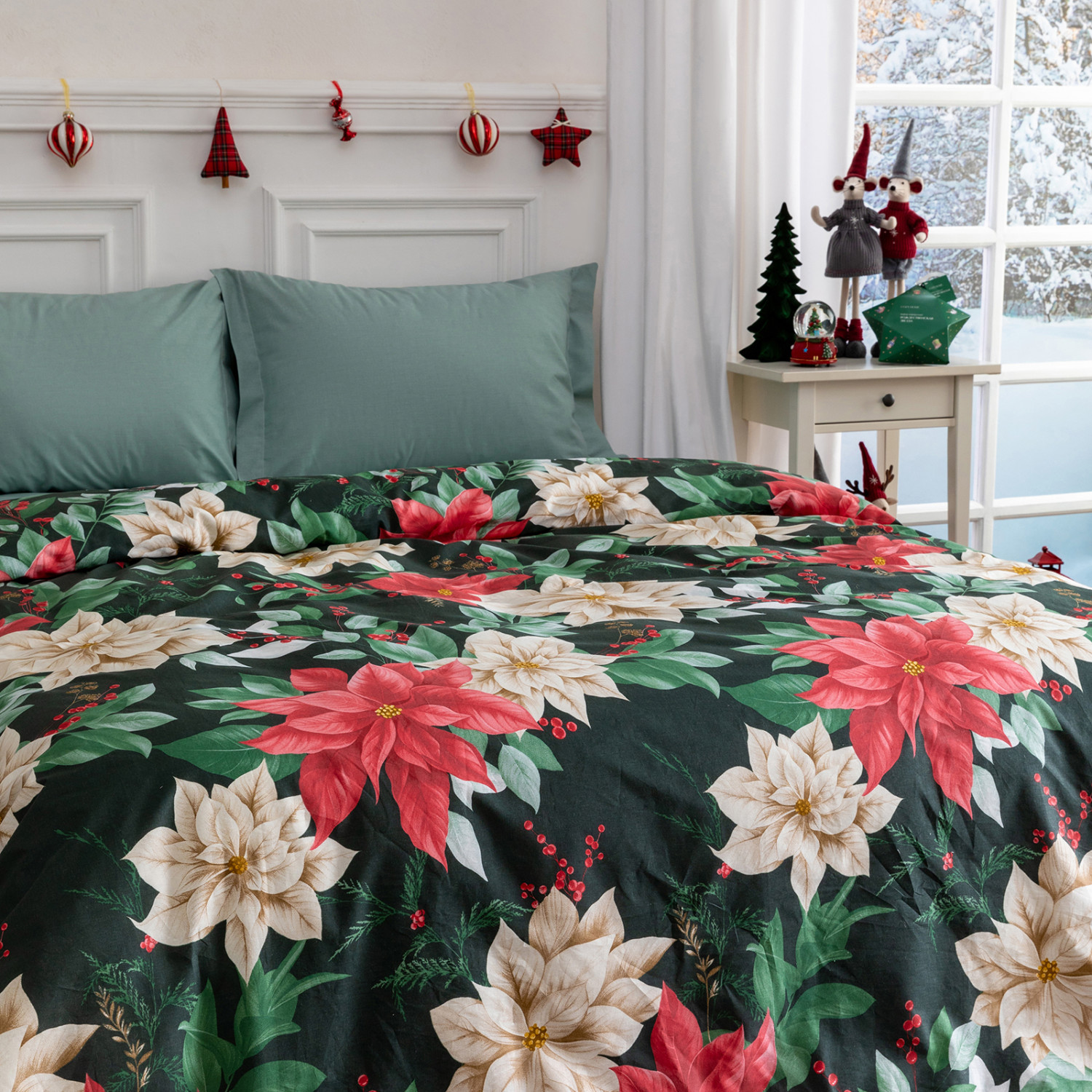 Постельное белье Звезда/Stella di Natale - фото № 4