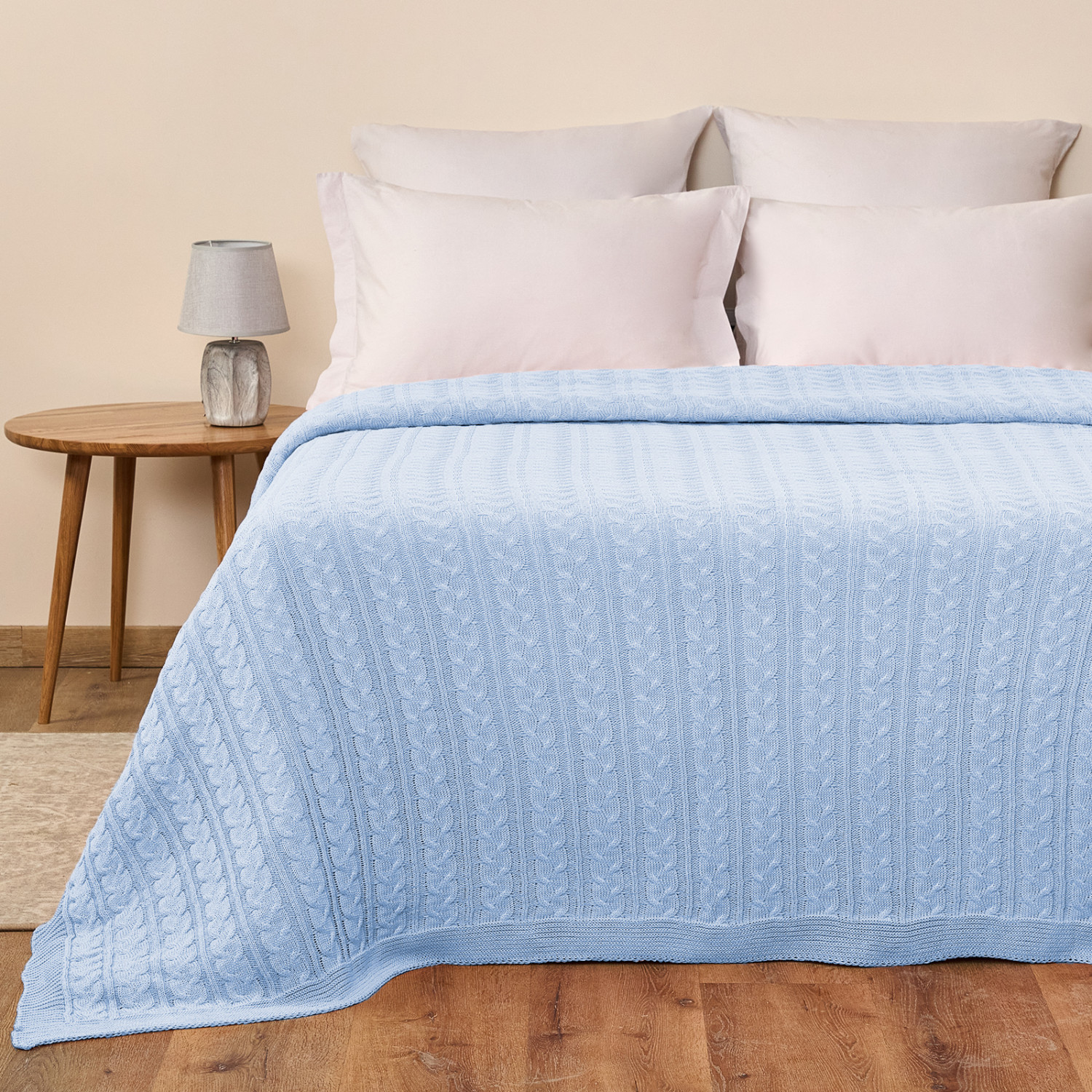 Плед Ituero, голубой - фото № 2