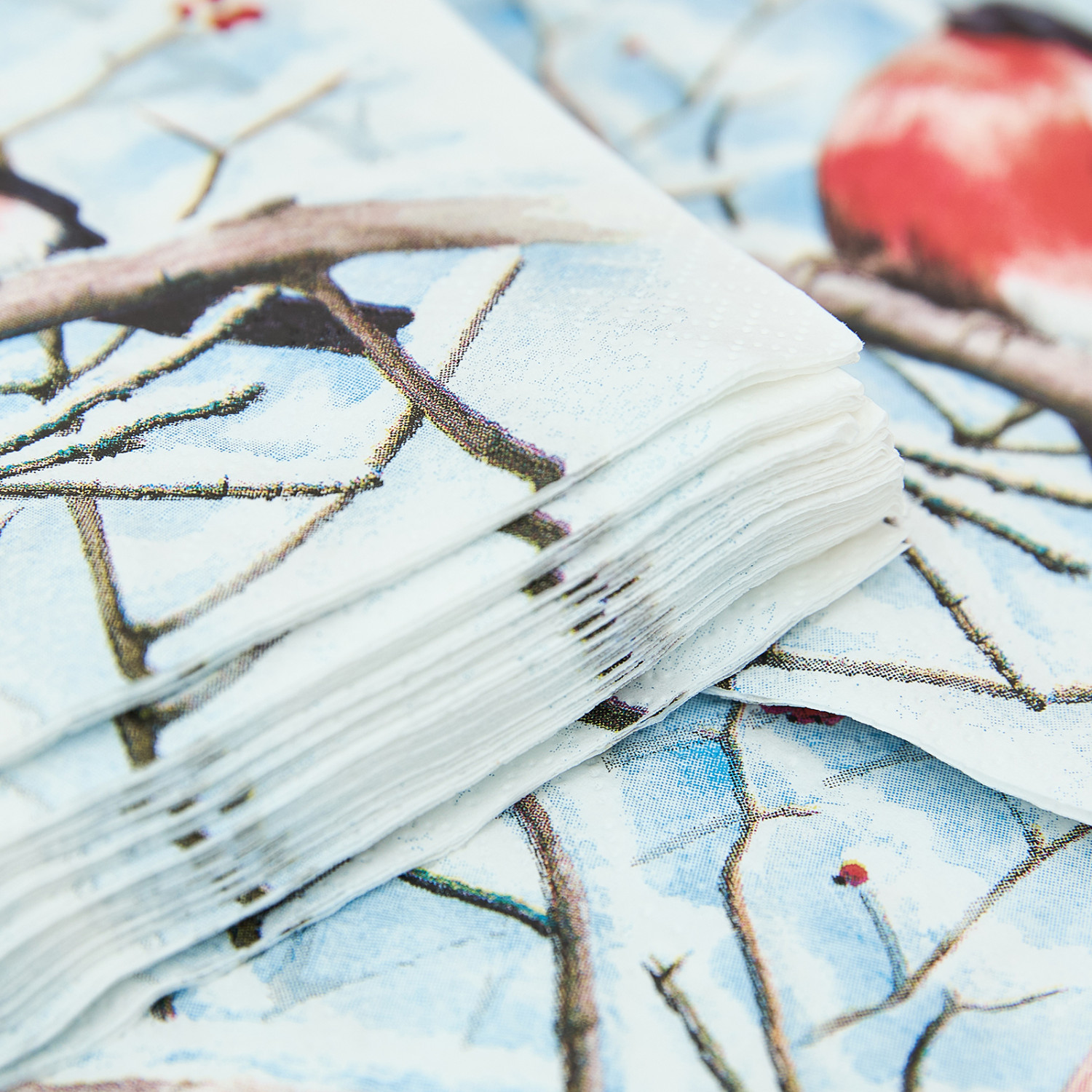 Салфетки бумажные Bullfinch - фото № 2