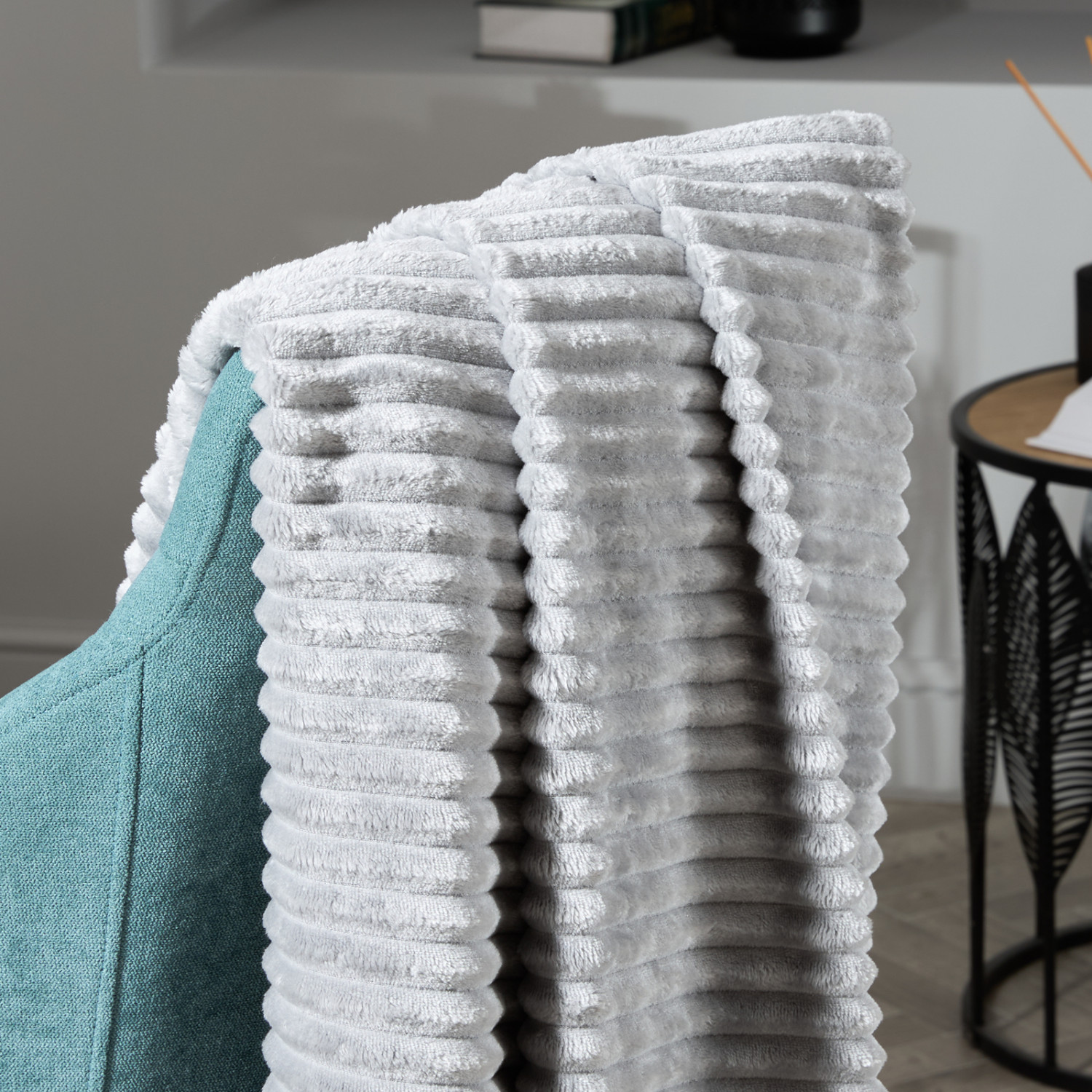 Плед Bessarabia, серый - фото № 3