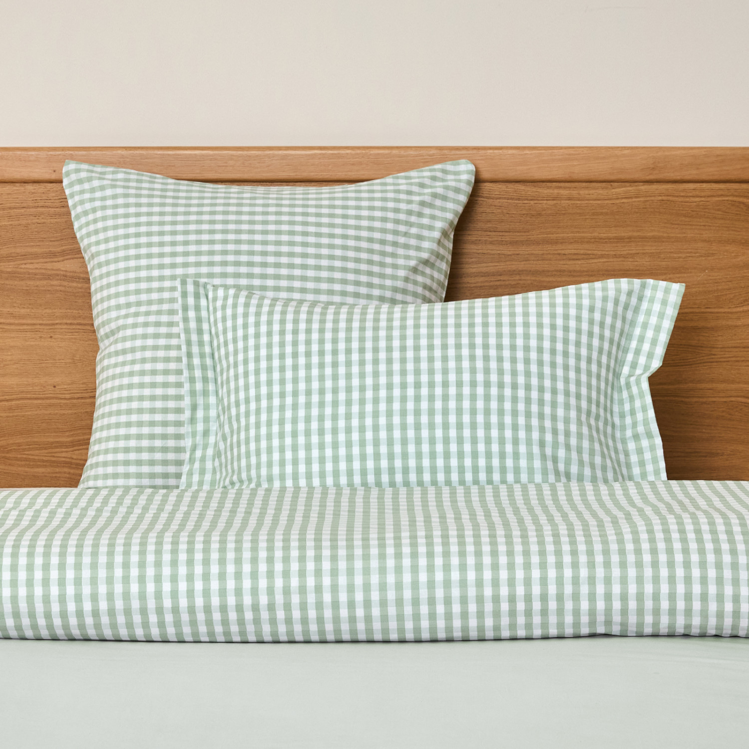 Постельное белье полукомплект Vichy, зеленое - фото № 7