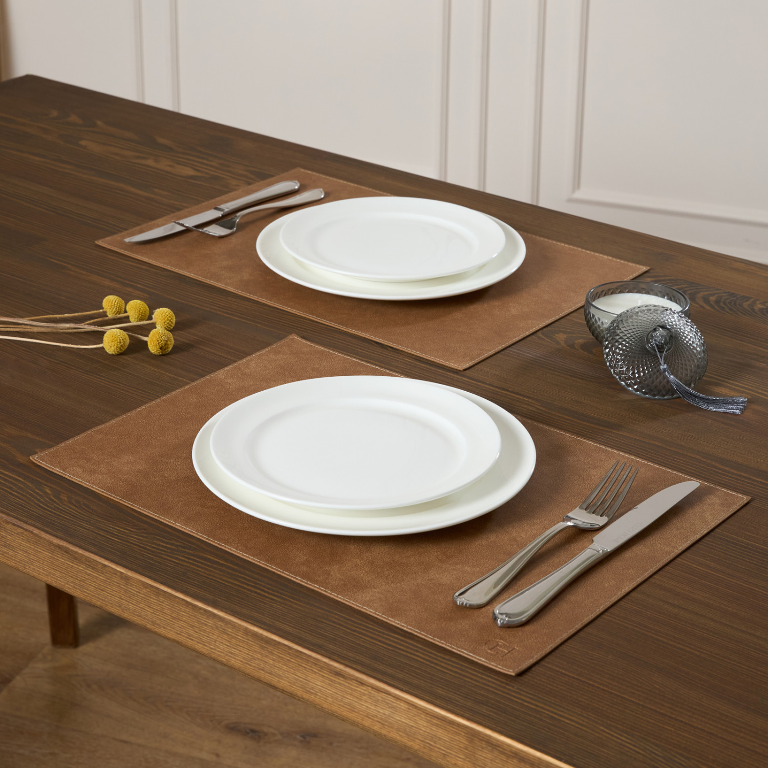 Набор плейсматов Рикки/Ricky, бежевый - фото № 5