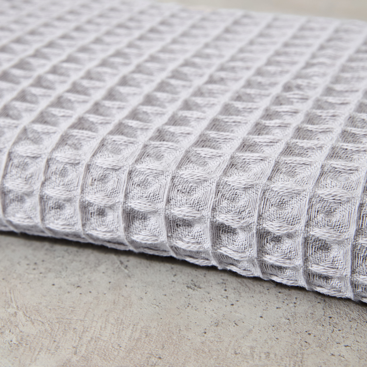 Полотенце вафельное Lorgo, серое - фото № 5