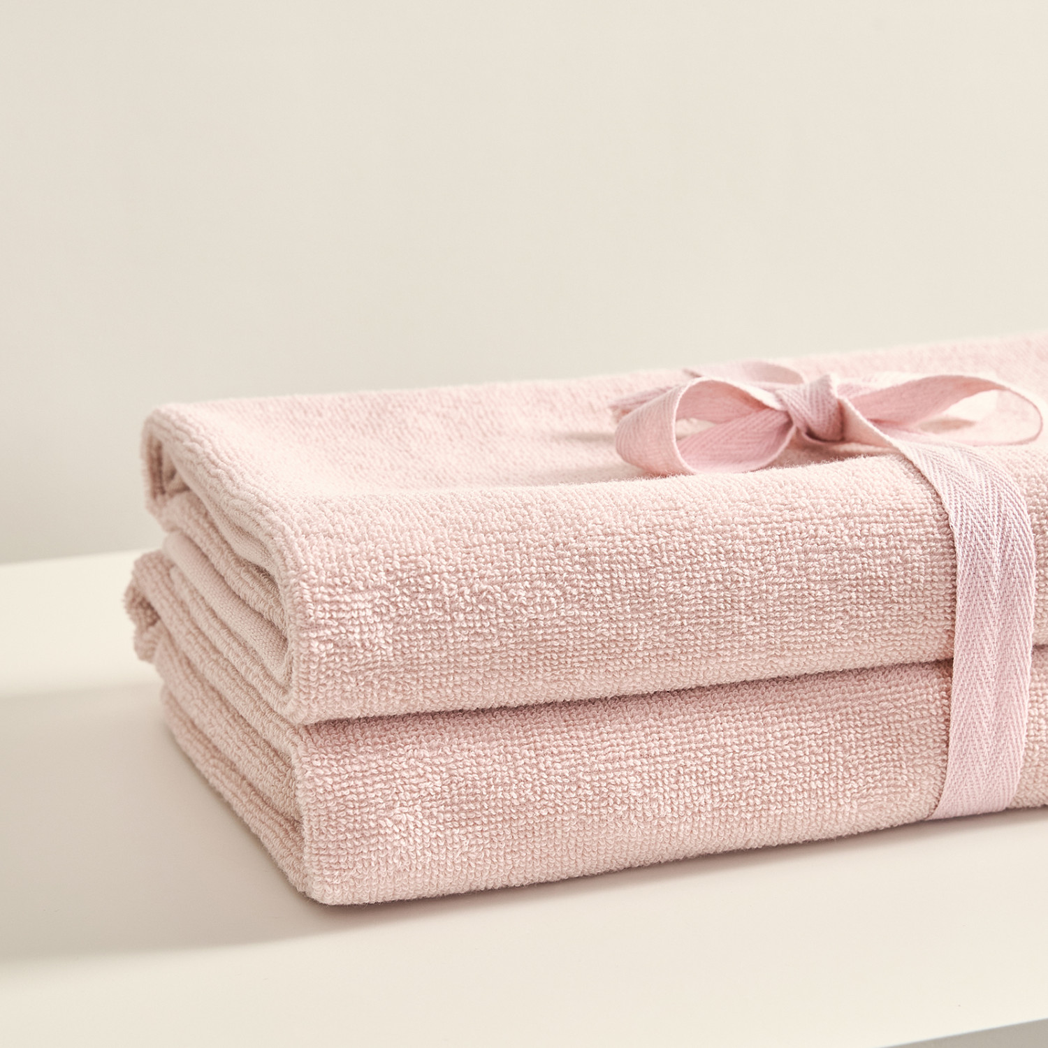 Комплект махровых полотенец Annette, розовый - фото № 3