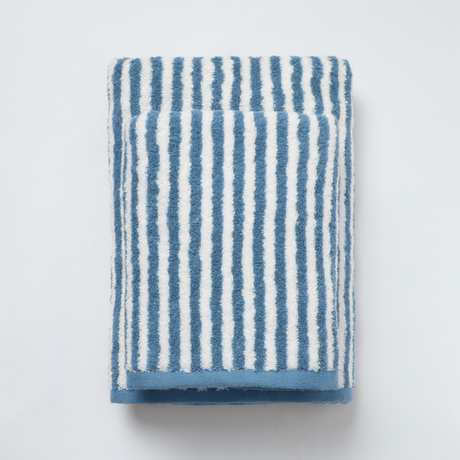 Комплект полотенец Узкая полоска/Striscia stretta, голубой - фото № 4