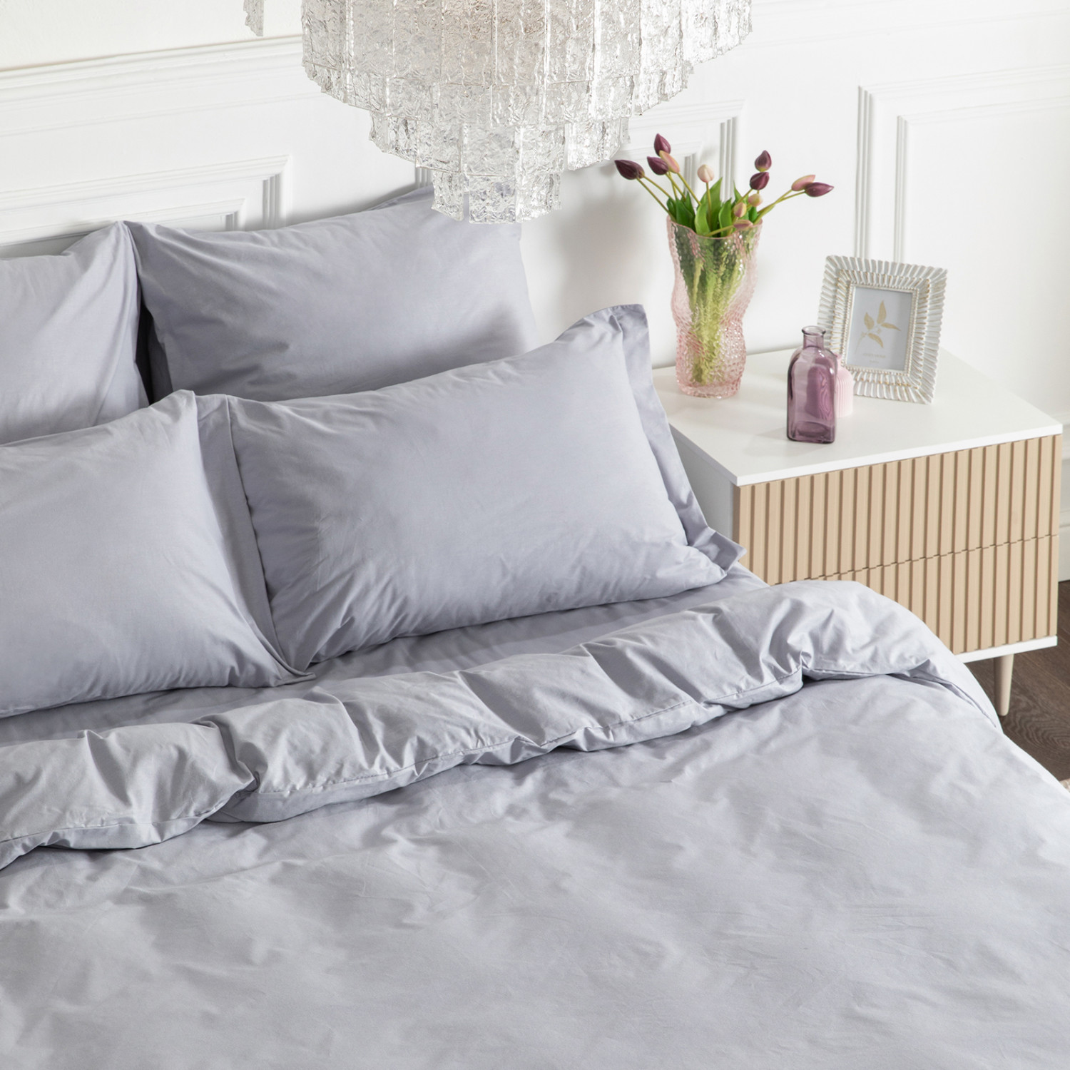 Постельное белье Серый рассвет/Gray dawn - фото № 8