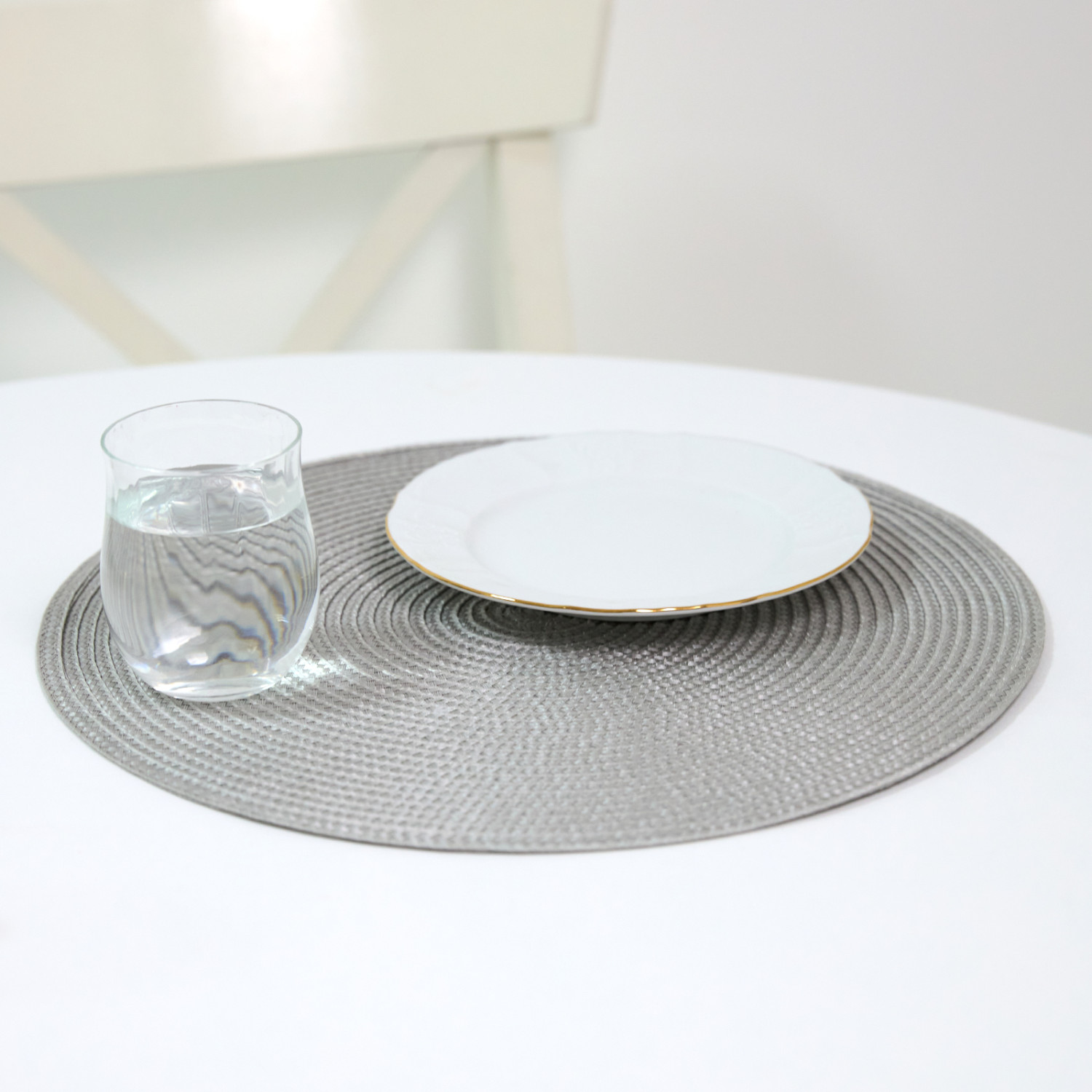 Плейсмат Холодное серебро/Cold silver - фото № 2